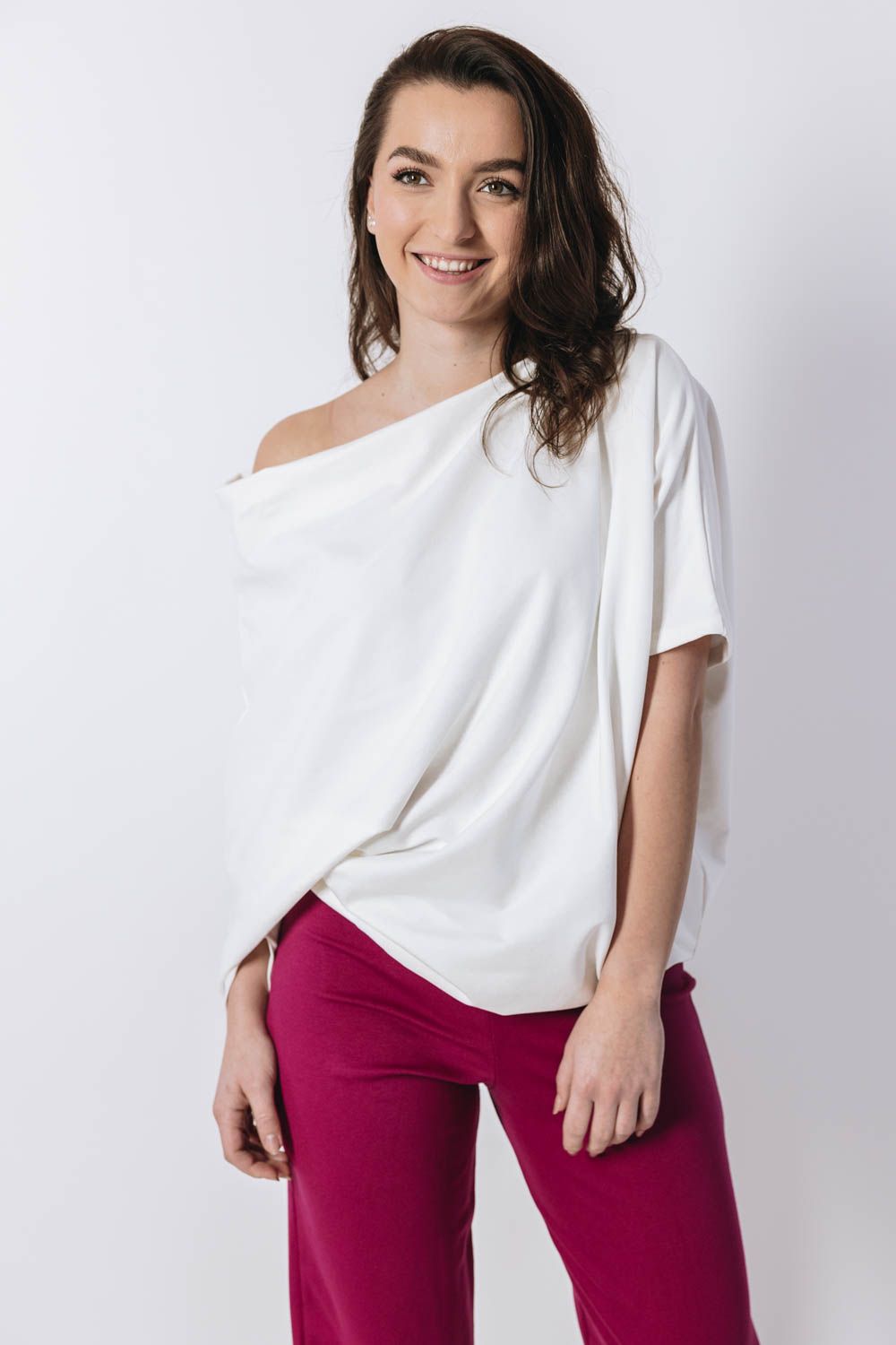 Kačka má na sobě při své výšce 170 cm velikost XS/S.