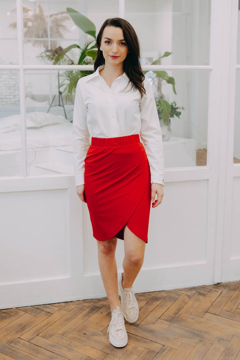 Kačka má na sobě při své výšce 170 cm velikost XS.