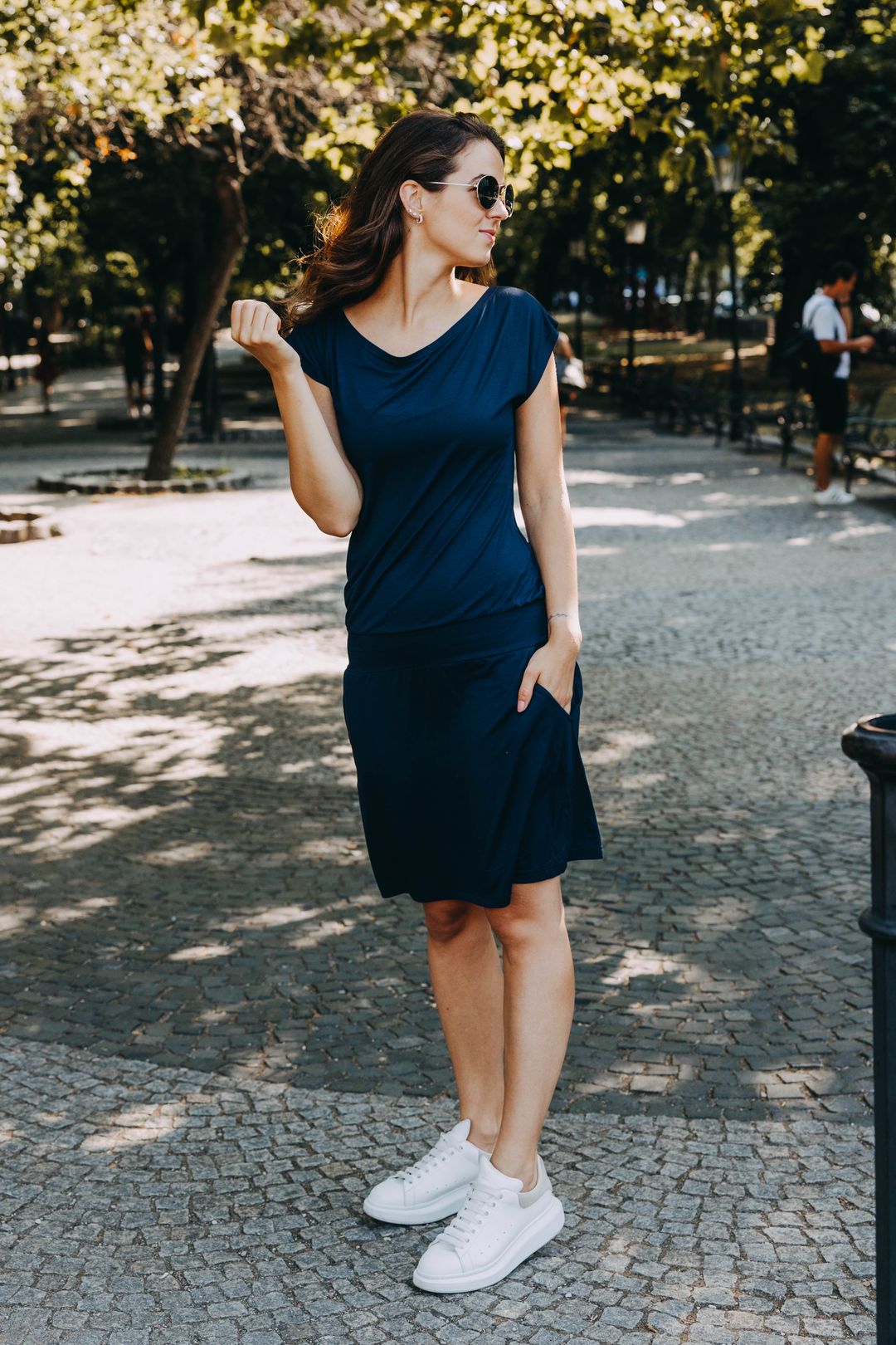 Káťa má na sobě při své výšce 170 cm velikost XS.