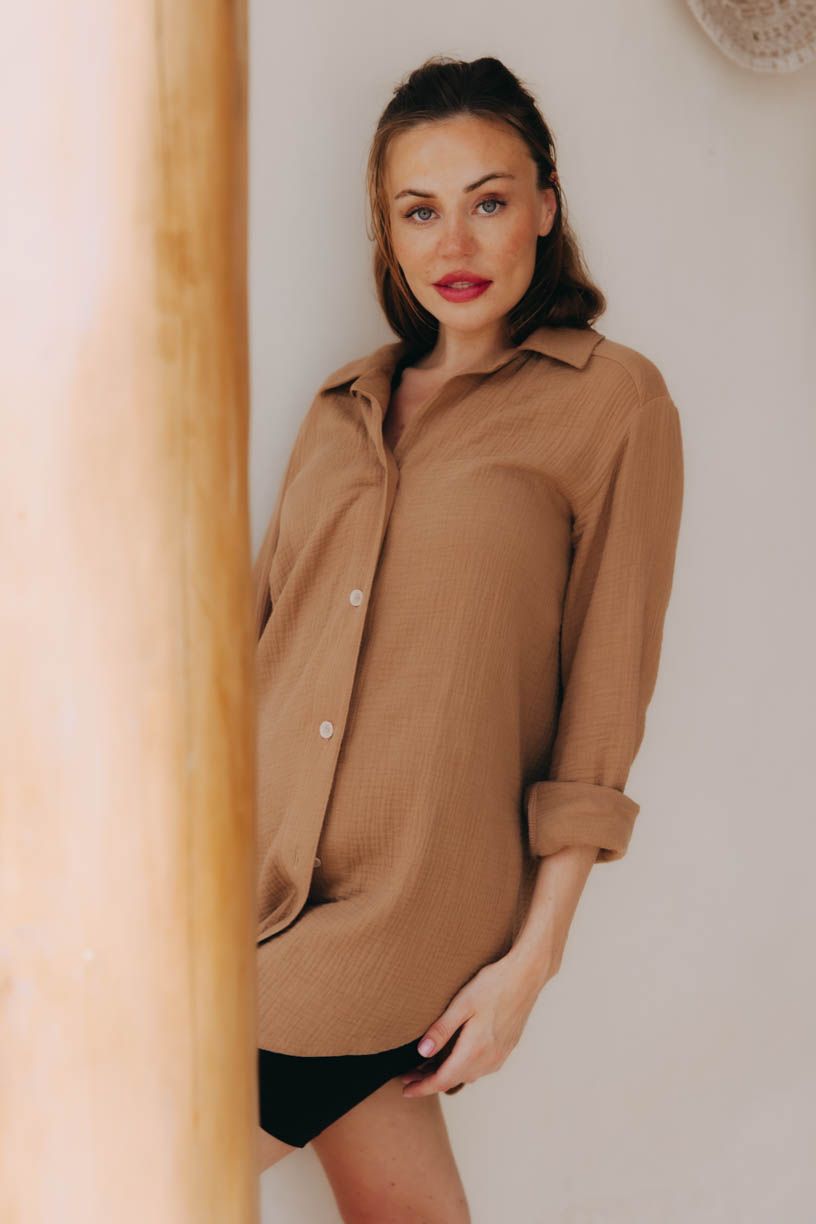 Bella má na sobě při své výšce 177 cm velikost XS.