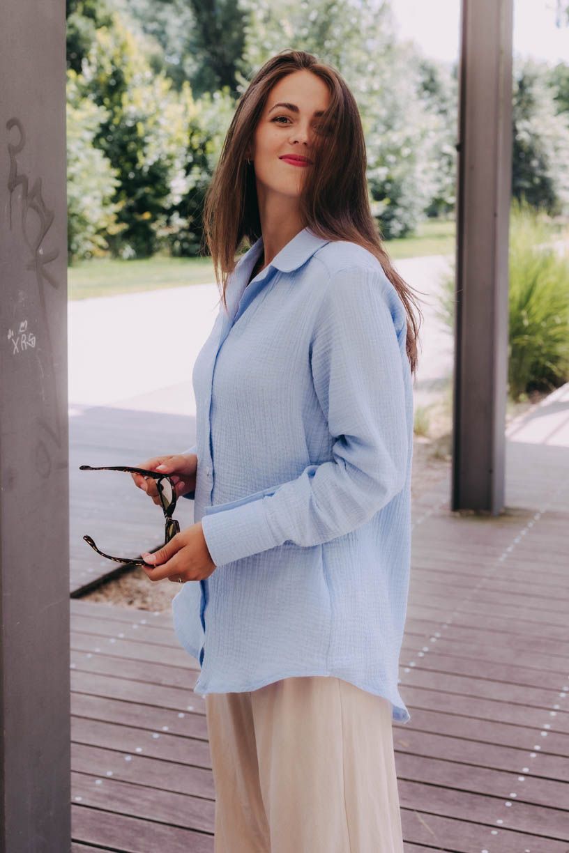 Káťa má na sobě při své výšce 170 cm velikost XS.