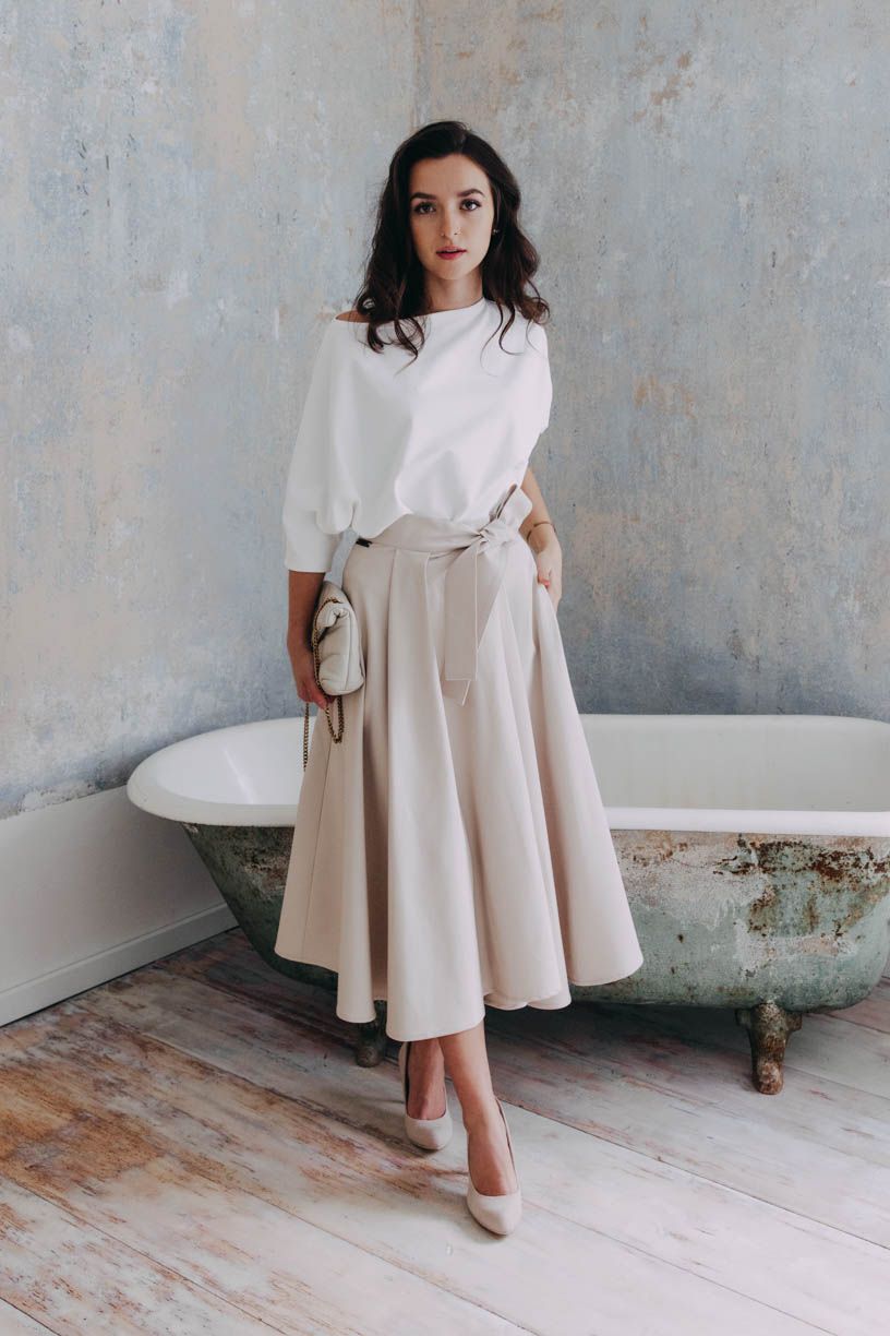 Kačka má na sobě při své výšce 170 cm velikost XS.