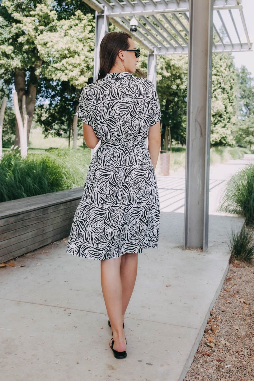 Kačka má na sobě při své výšce 170 cm velikost XS.