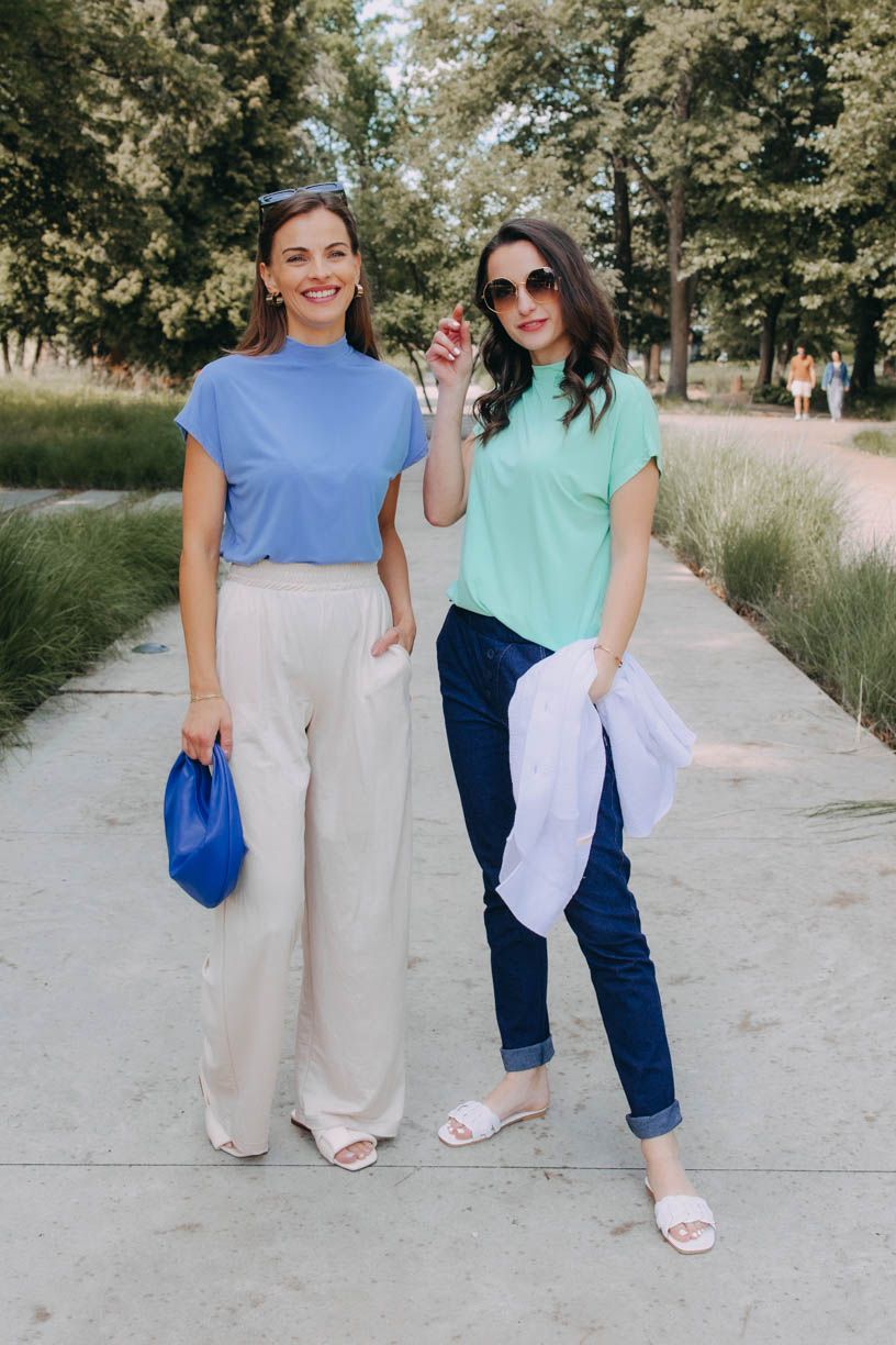 Zuzka má na sobě při své výšce 168 cm velikost XS.