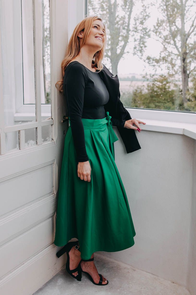 Nikča má na sobě při své výšce 164 cm velikost XS.