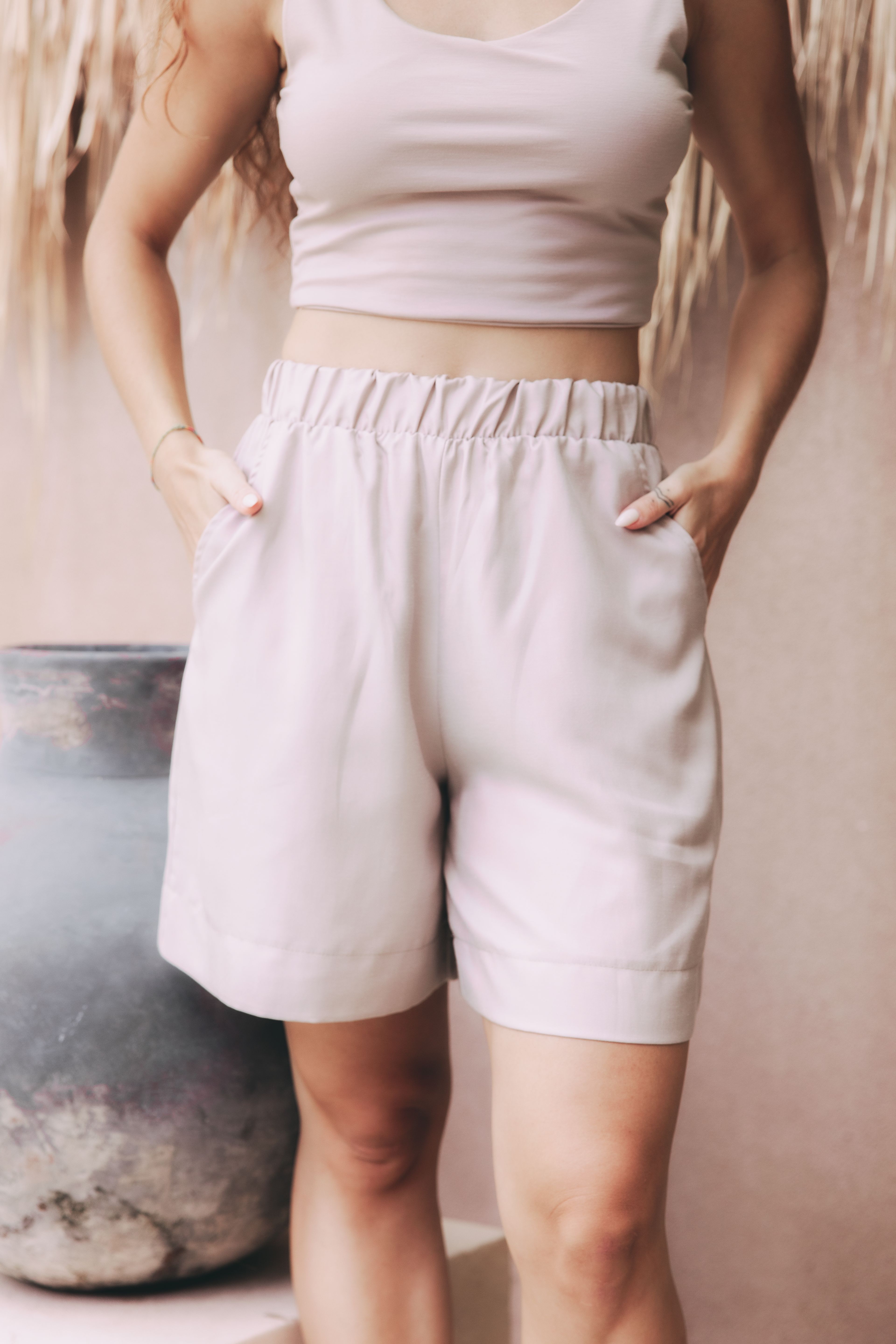 Kraťasy Akosua Long Creeme