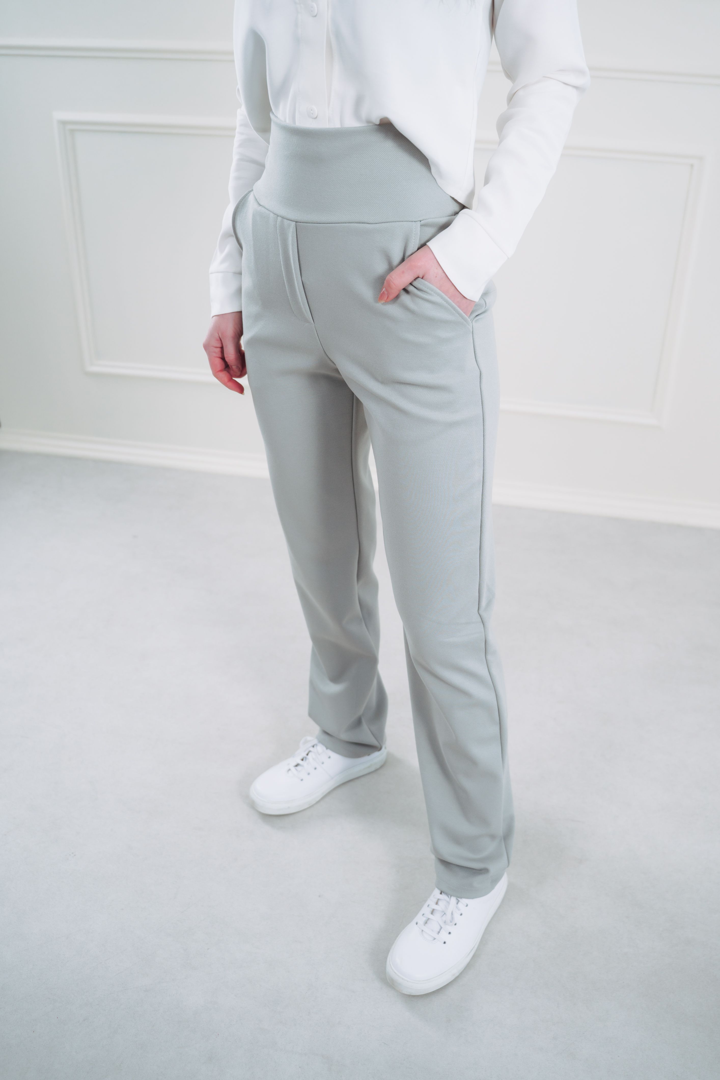 Kalhoty Odili Ice Grey