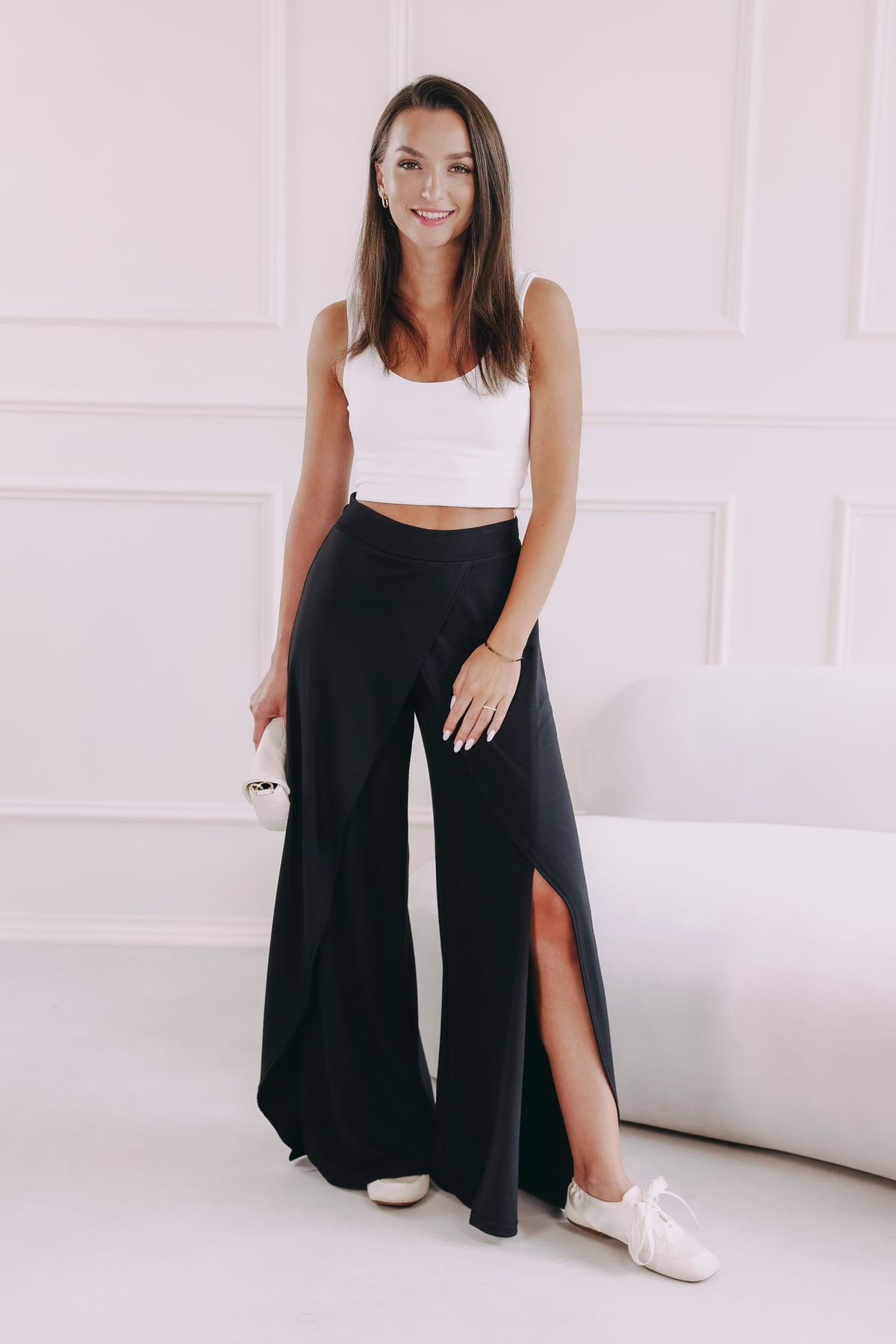 Kalhoty Enu Slit Black