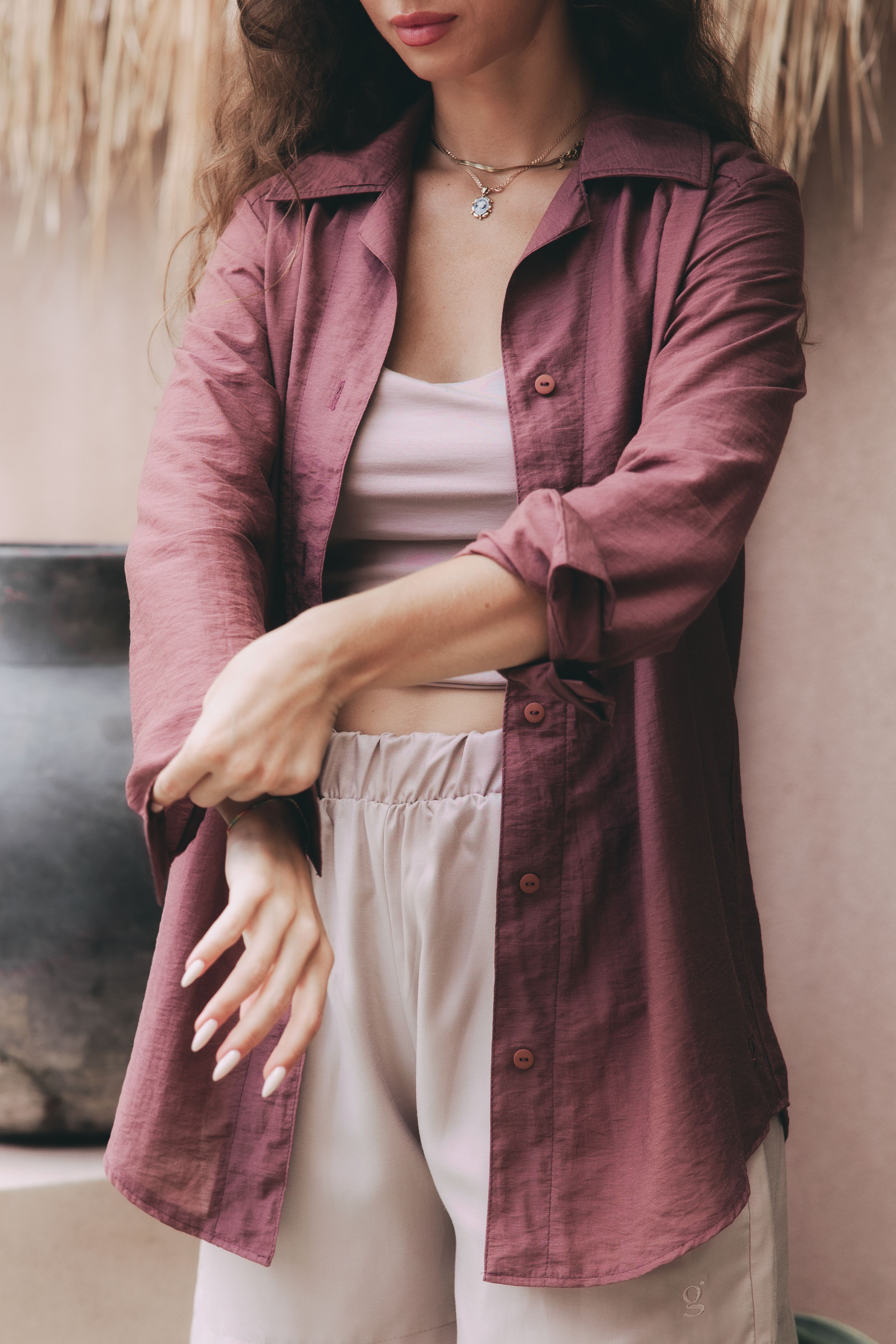 Košile Gauri Merlot