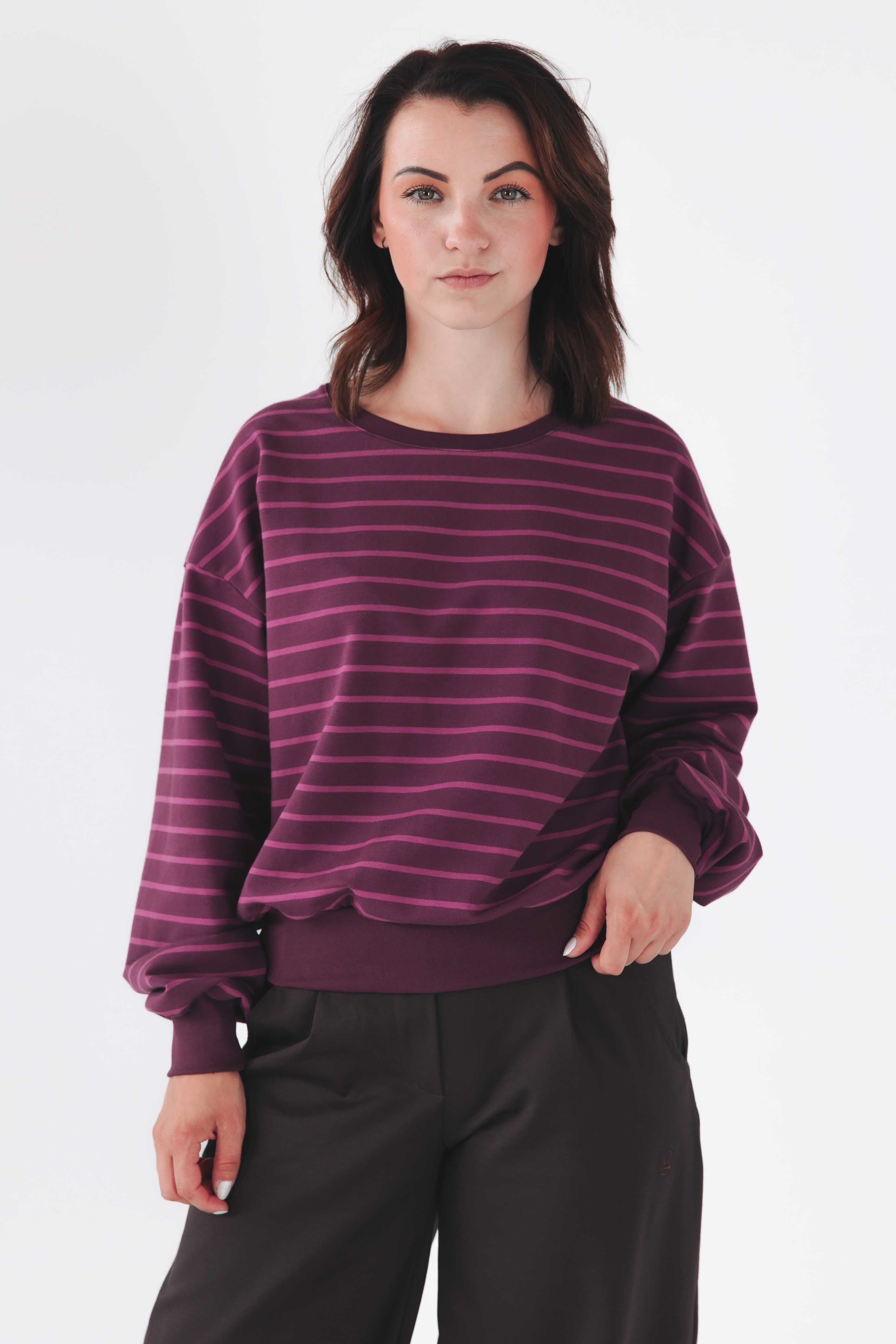 Mikina Maina Bordo Stripe