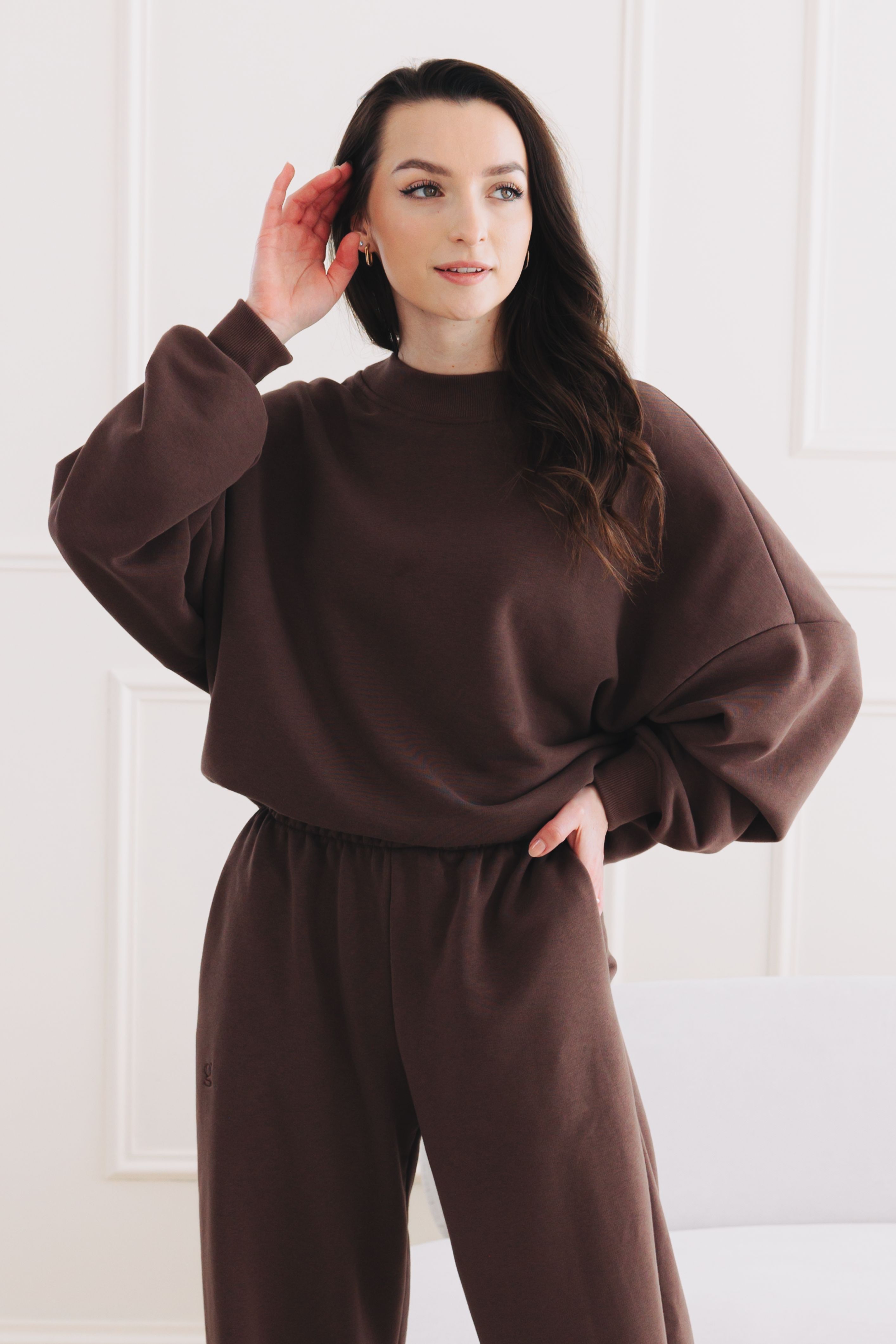 Mikina New Hawa Limited Brown