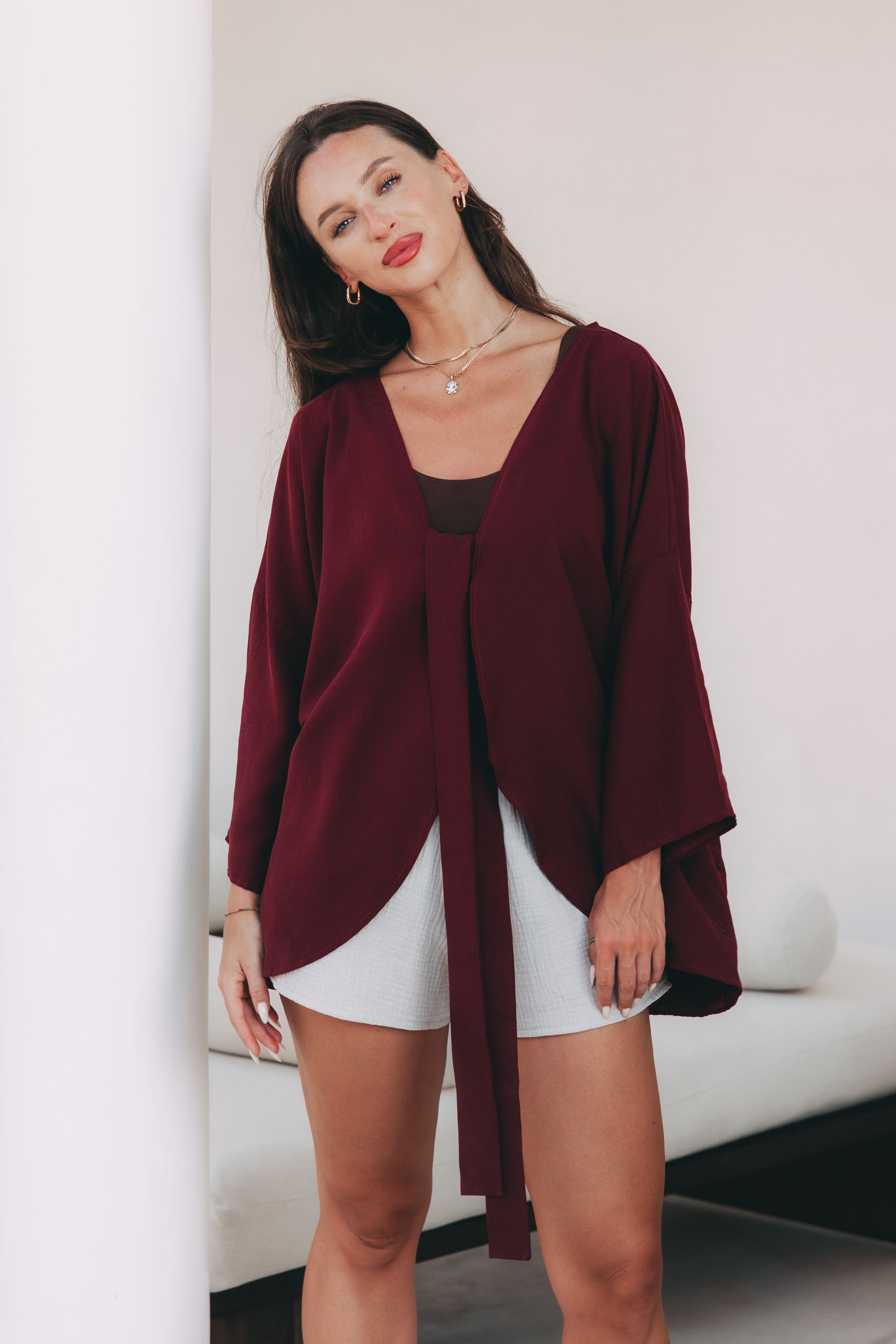 Kardigan Adana Bordo