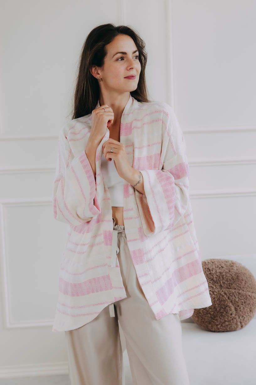 Kardigán Alinafe Pink Stripe