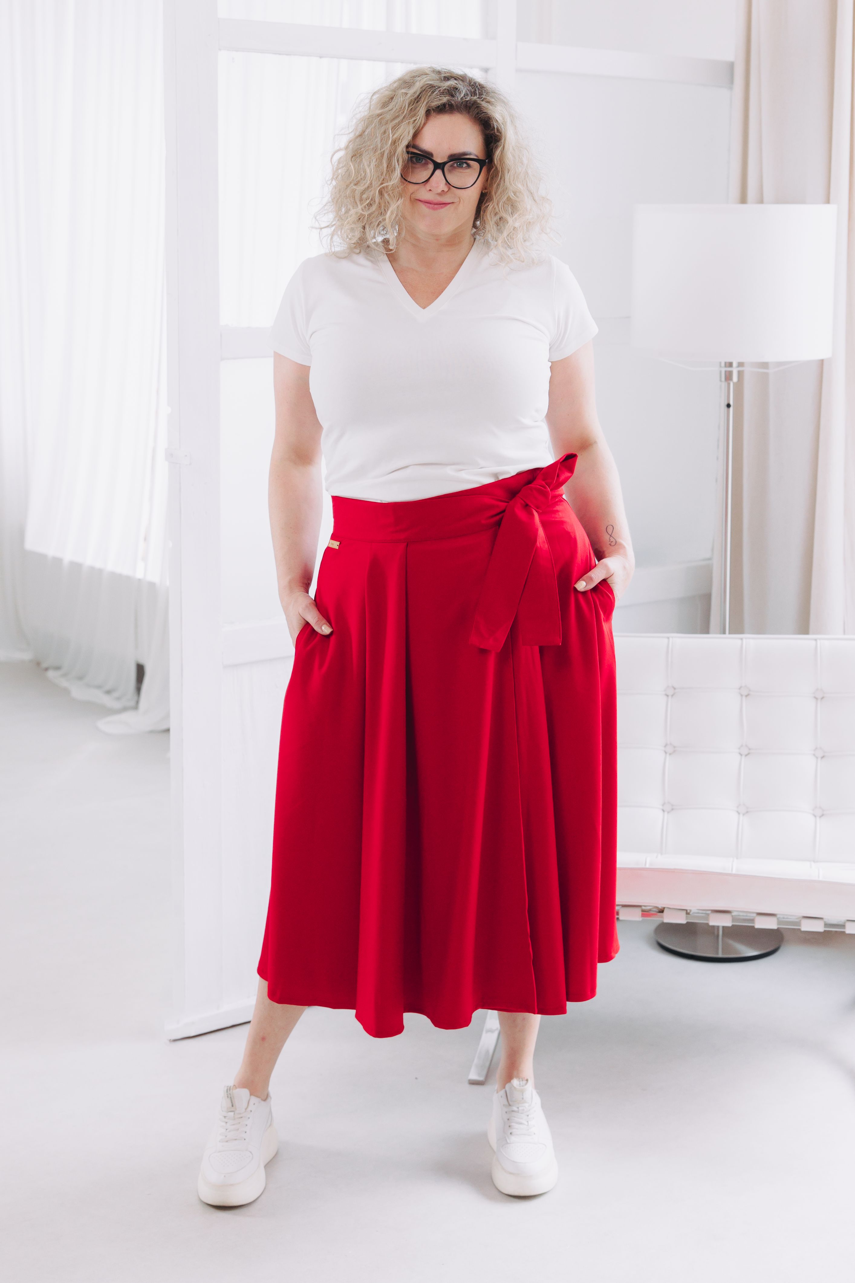 Sukňa Mawe Red Plus