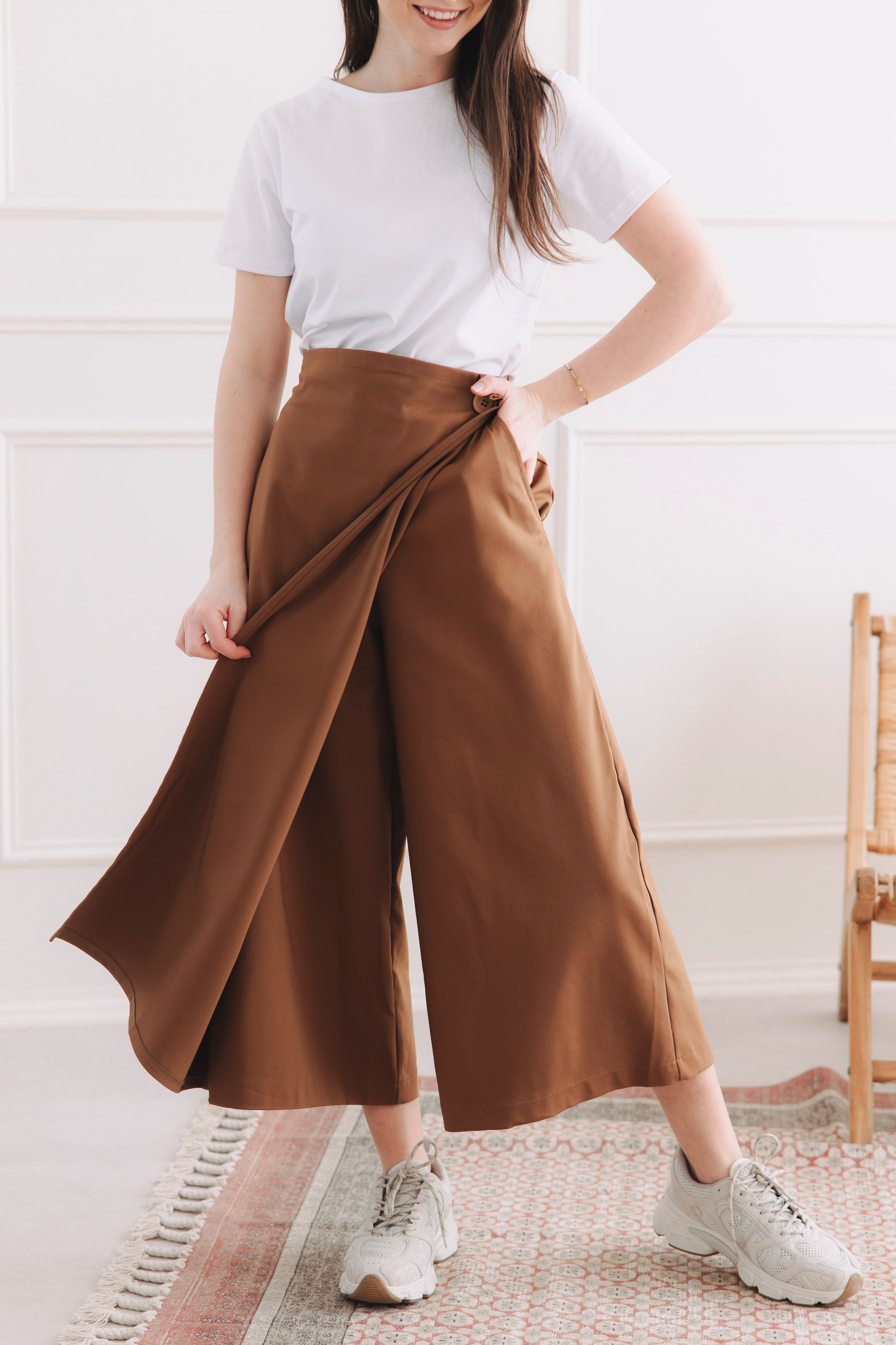 Nohavicová Sukňa Nakisai Koniak