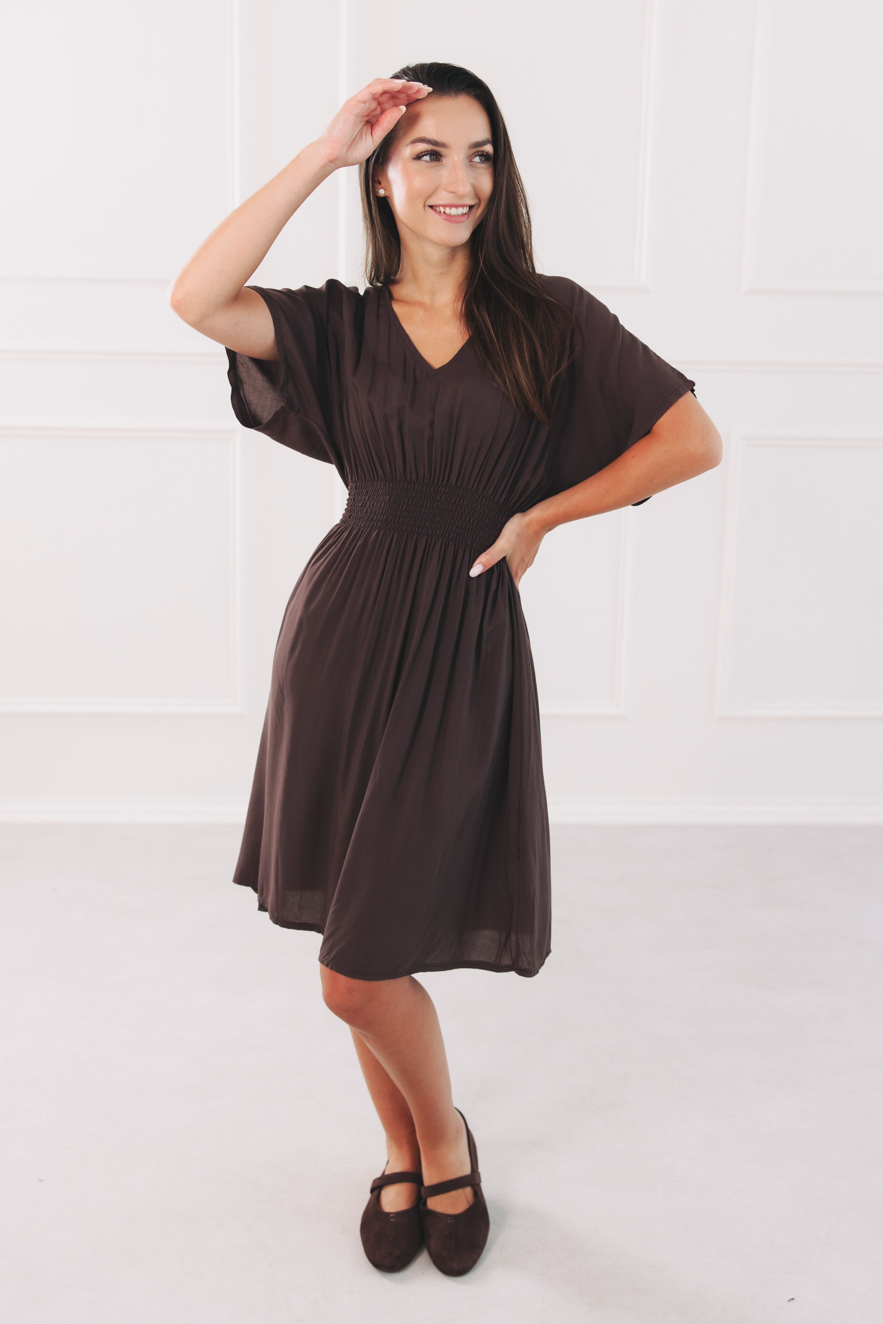 Šaty Anna Dark Brown