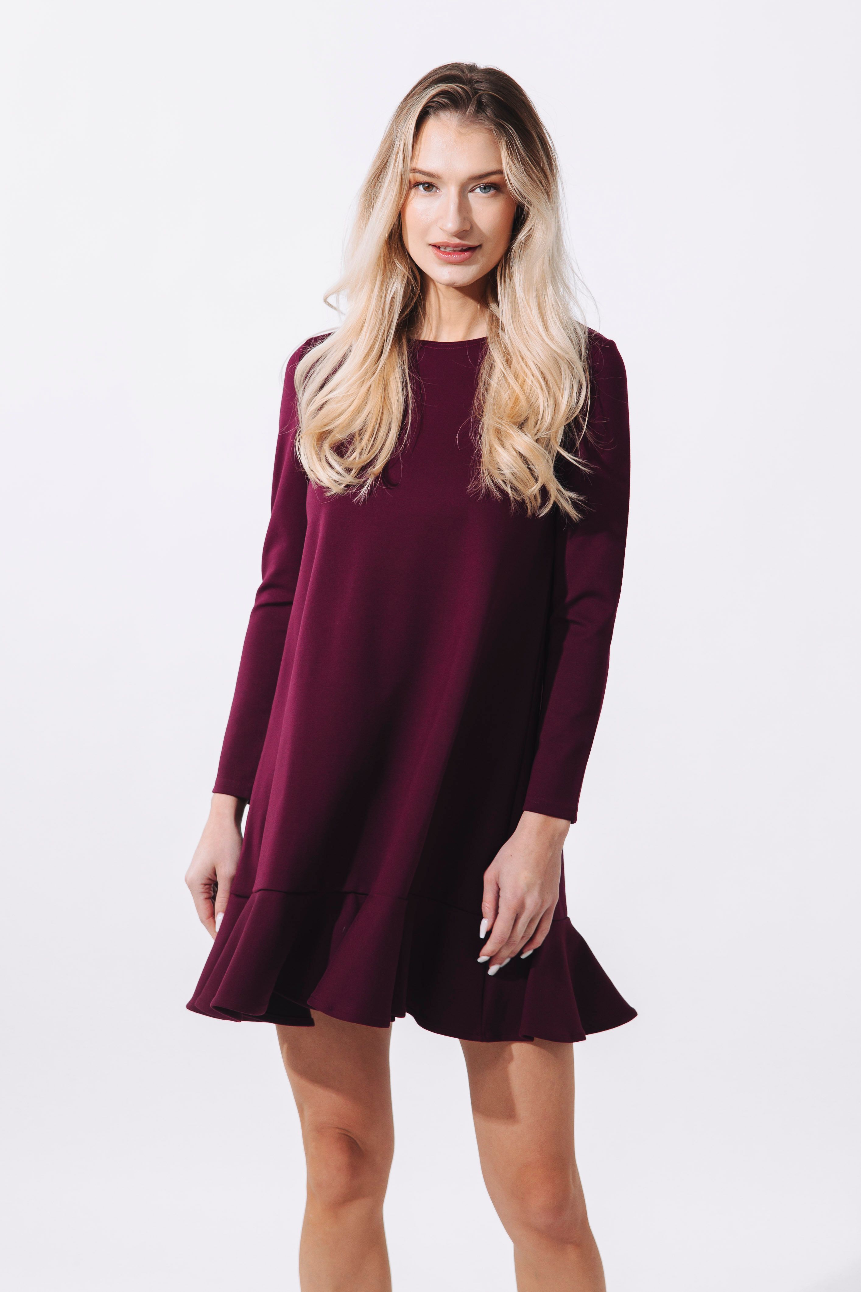 Šaty Adika Burgundy