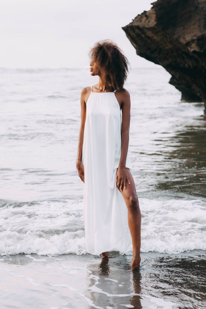 Šaty Ishani Silky Eco White