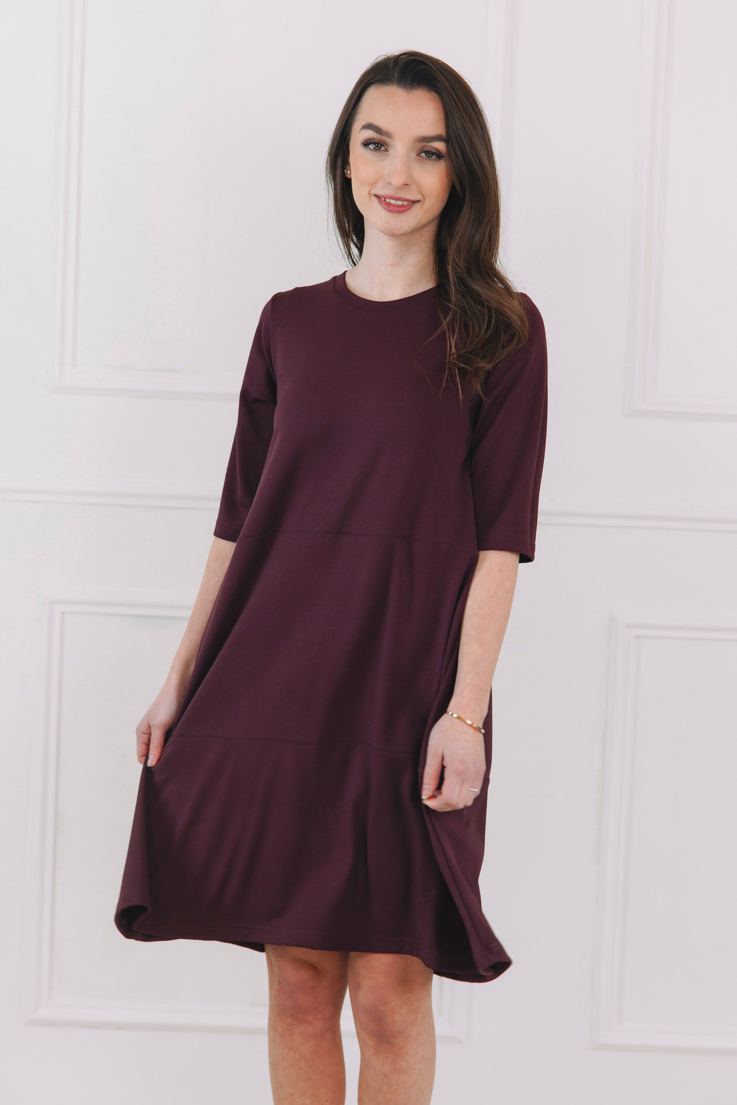 Šaty Nomsa Burgundy