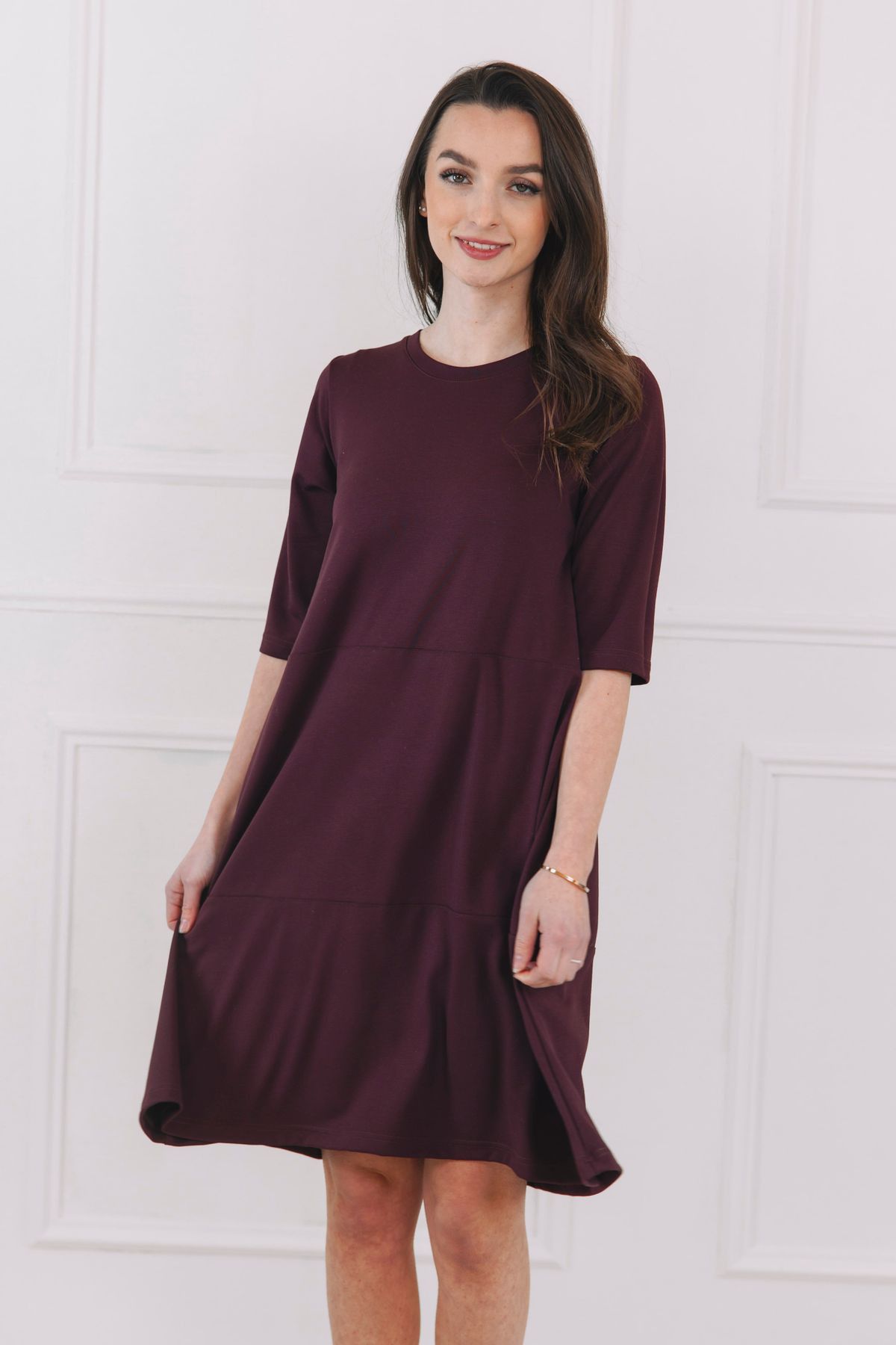 Šaty Nomsa Burgundy