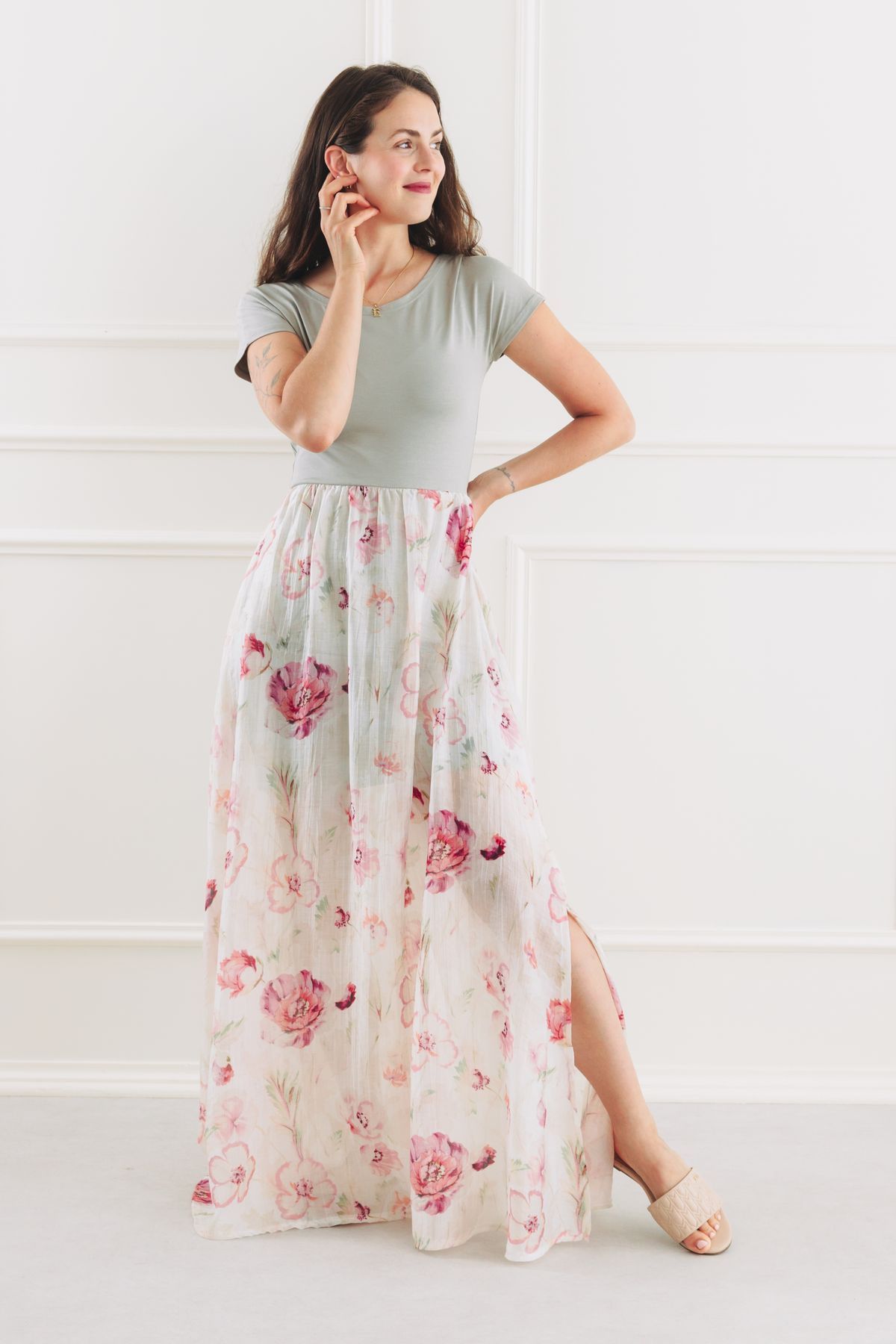 Šaty New Tusha Pink Flo