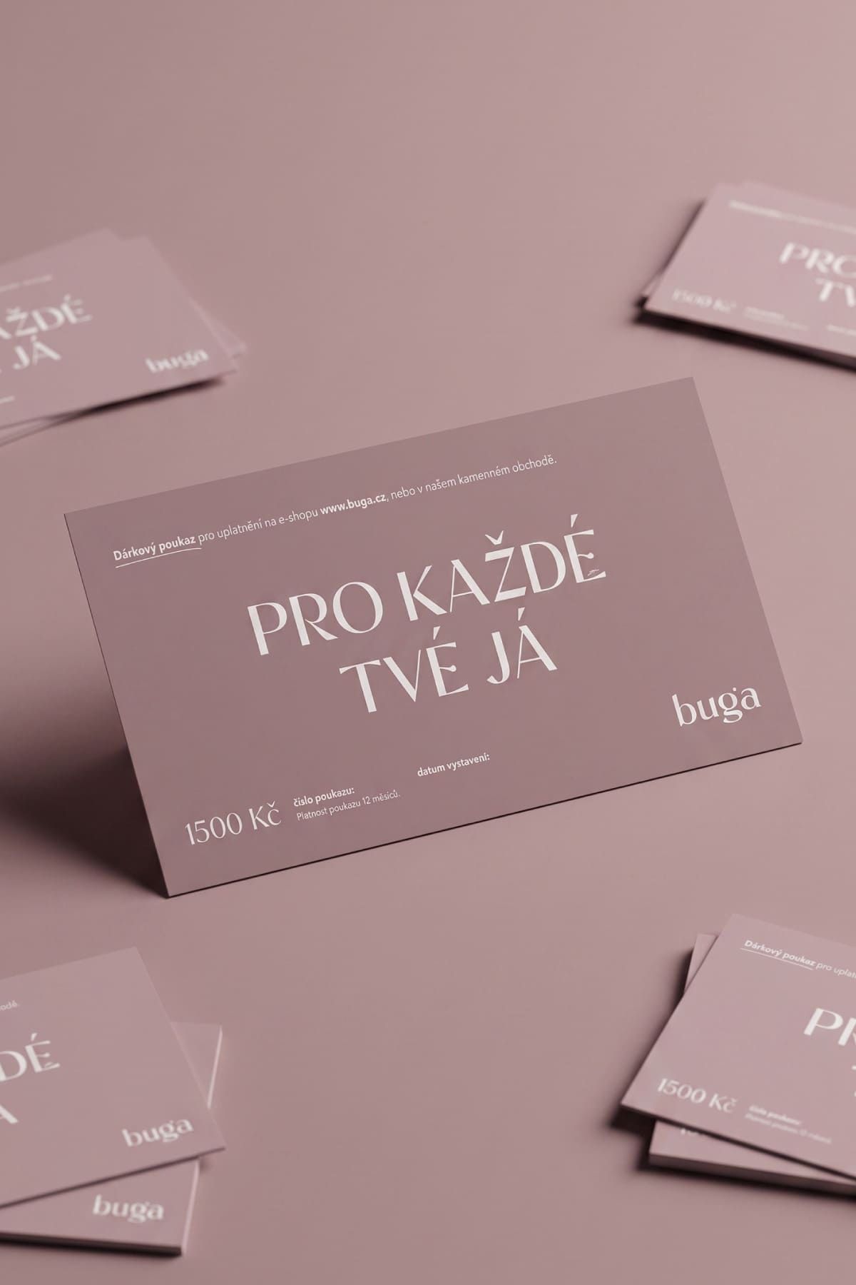 Tištěný dárkový poukaz 1 500 Kč