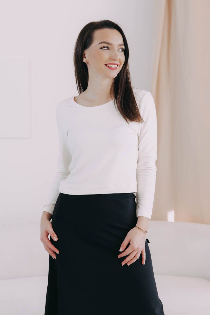 Tričko New Aina Long White