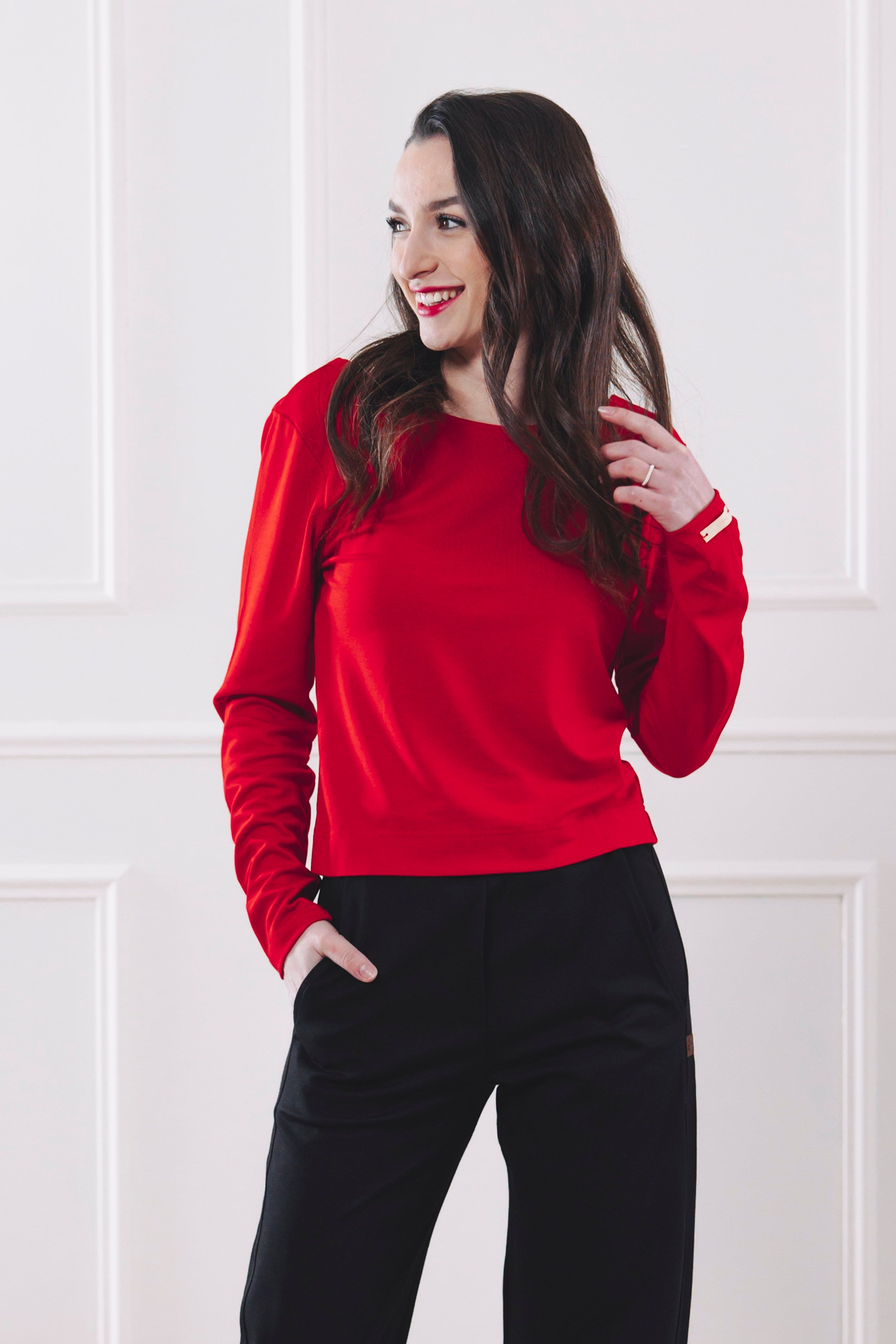 Tričko New Aina Long Red