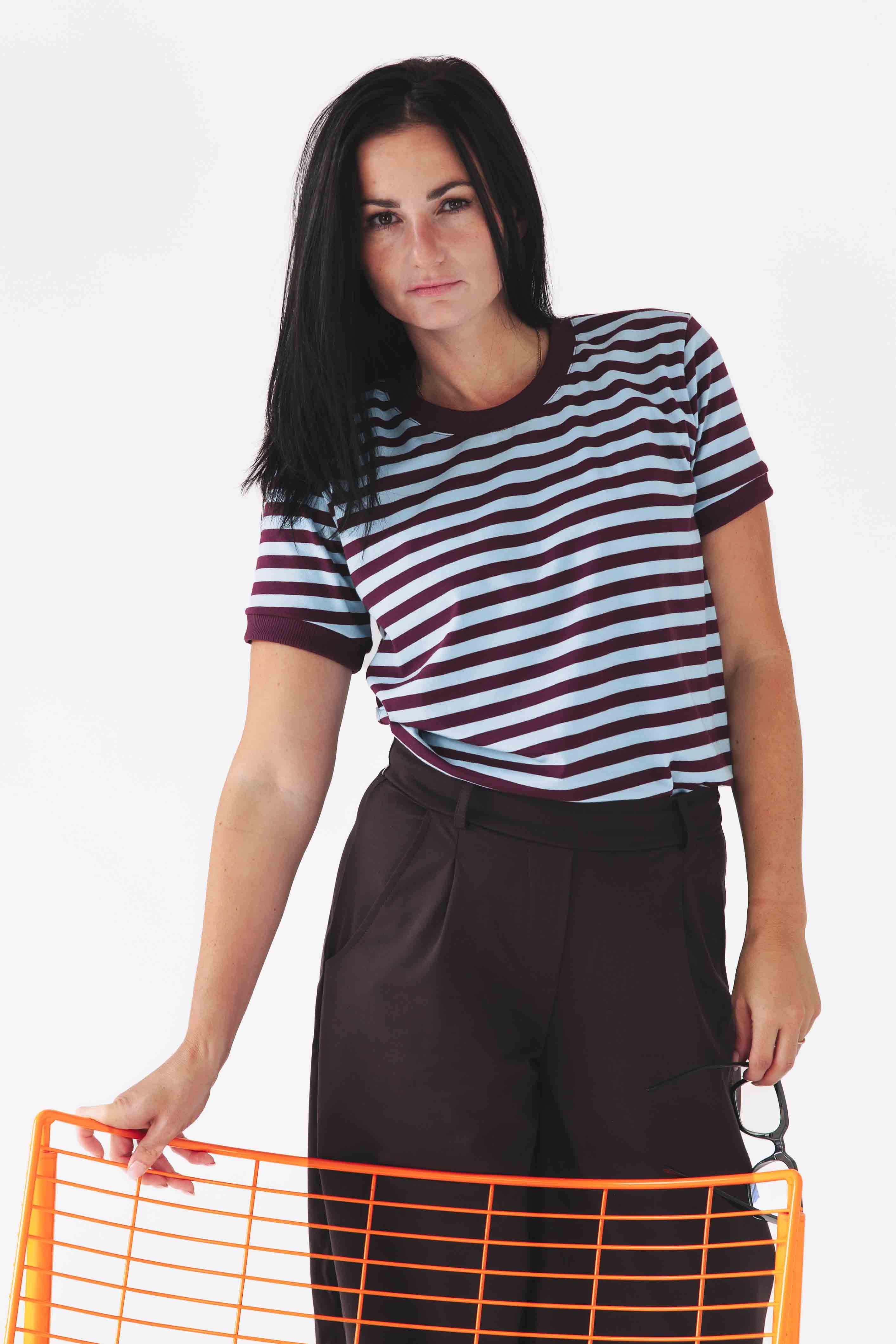 Tričko Ayuba Blue Stripe