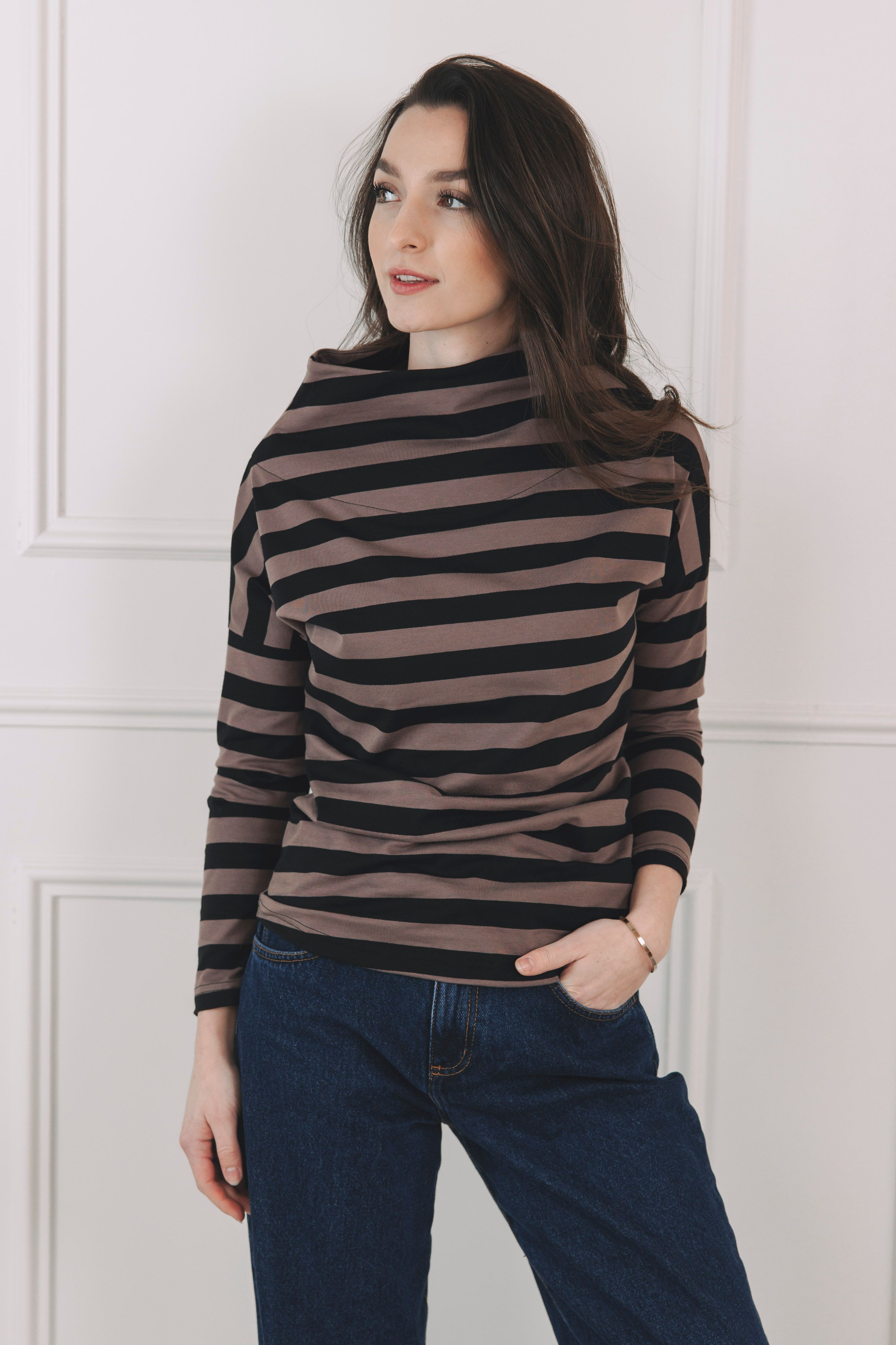 Tričko Izi Mocha Stripe