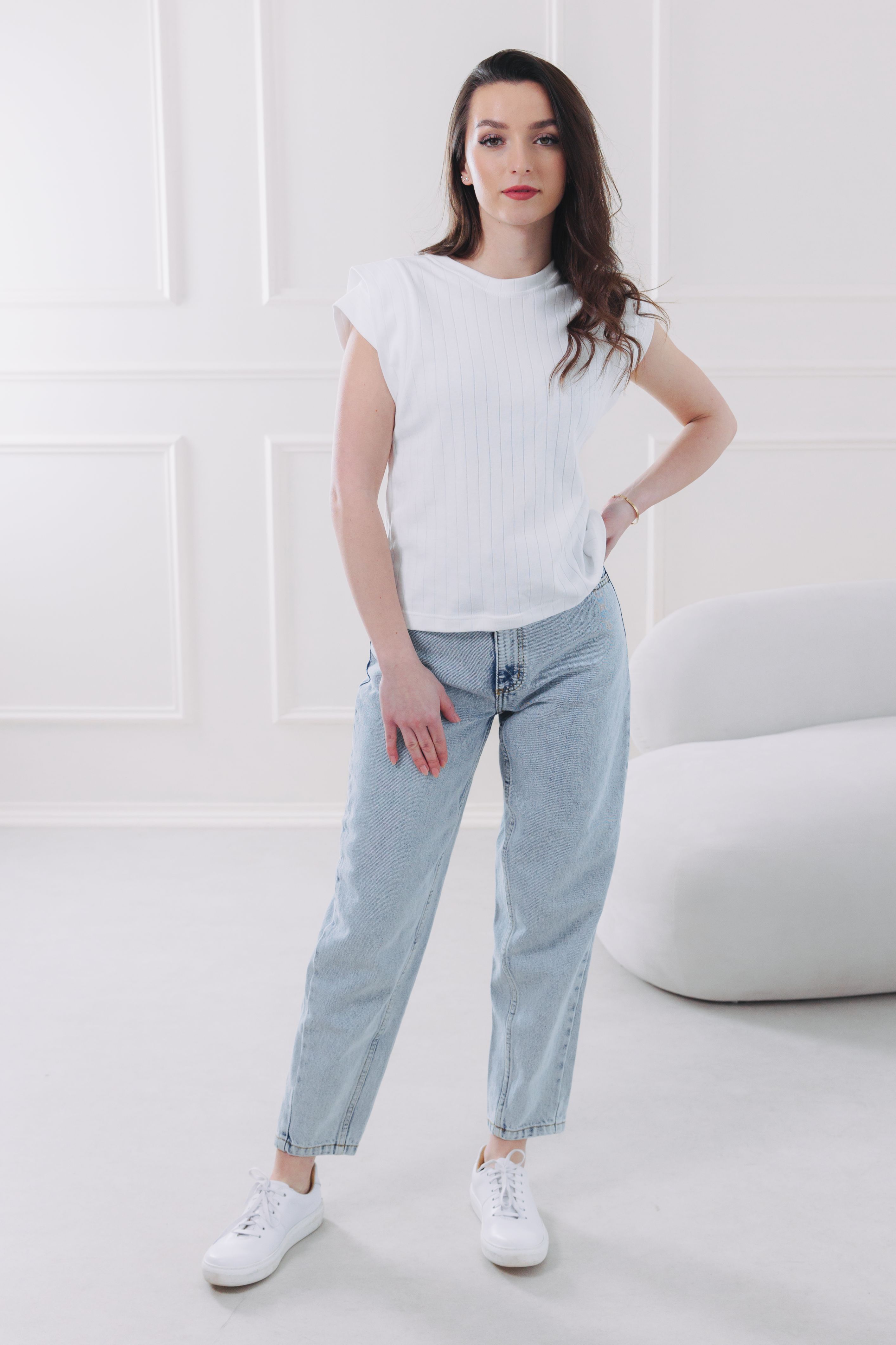 Tričko Kimani White Stripe