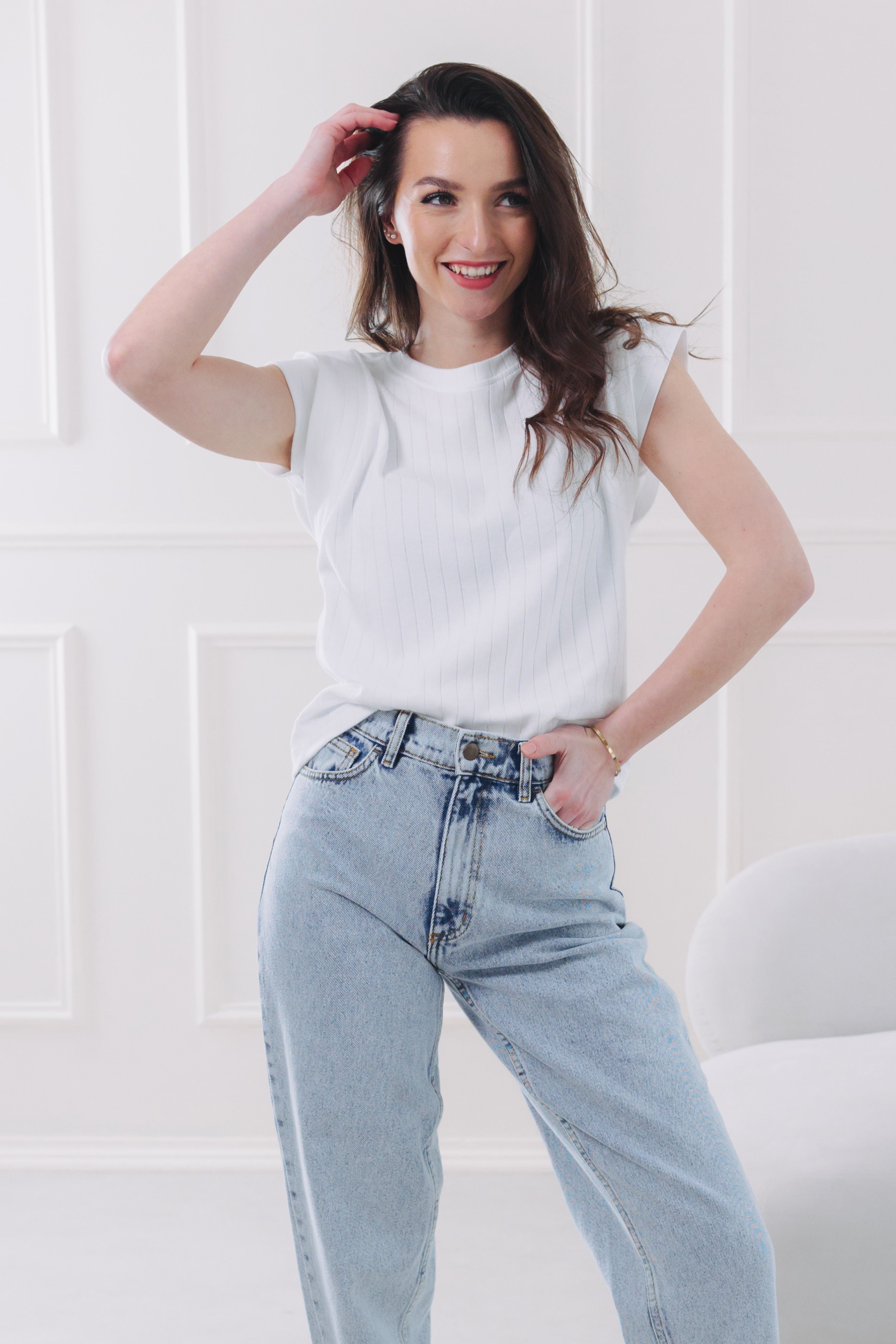 Tričko Kimani White Stripe