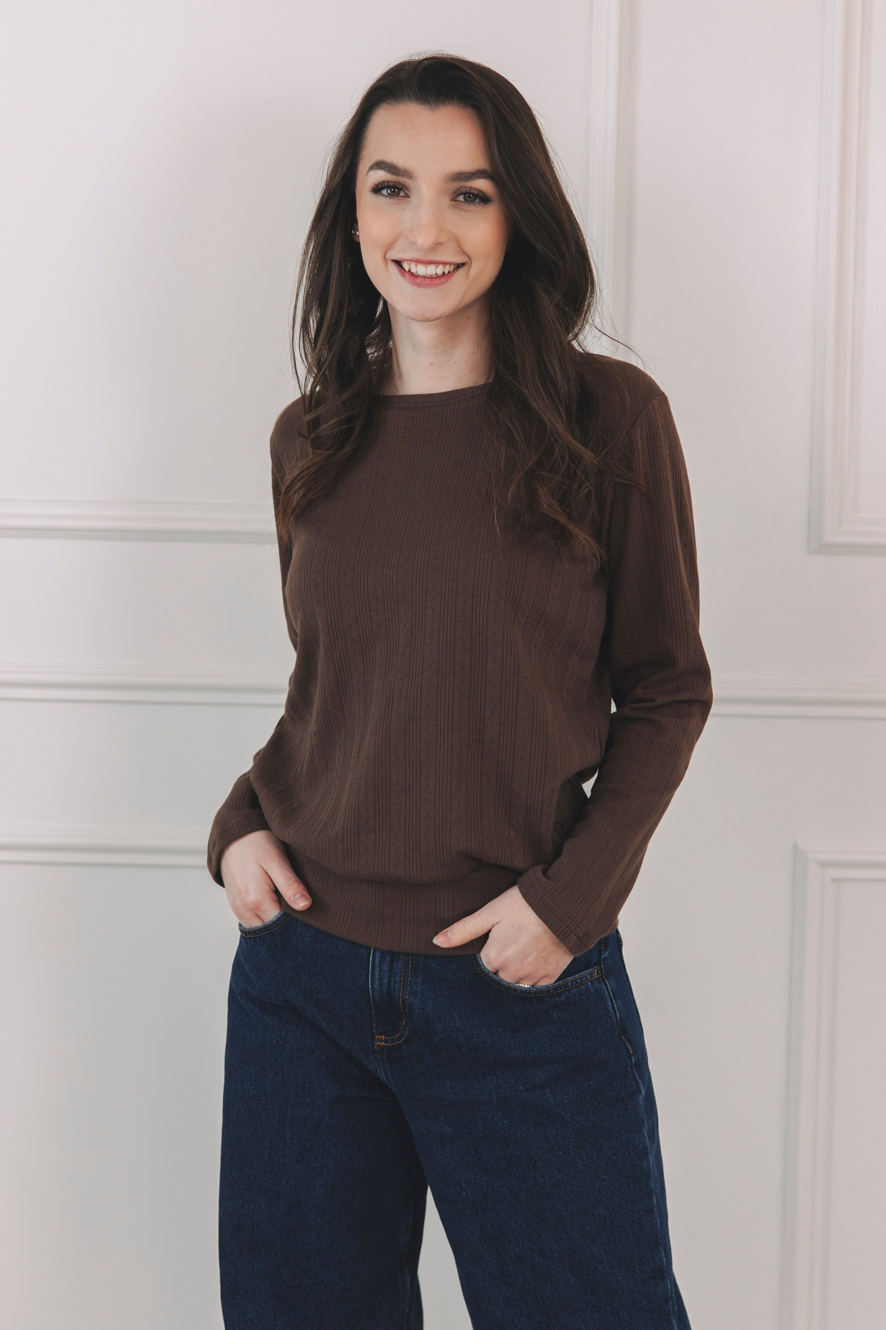 Tričko Sefu Long Brown