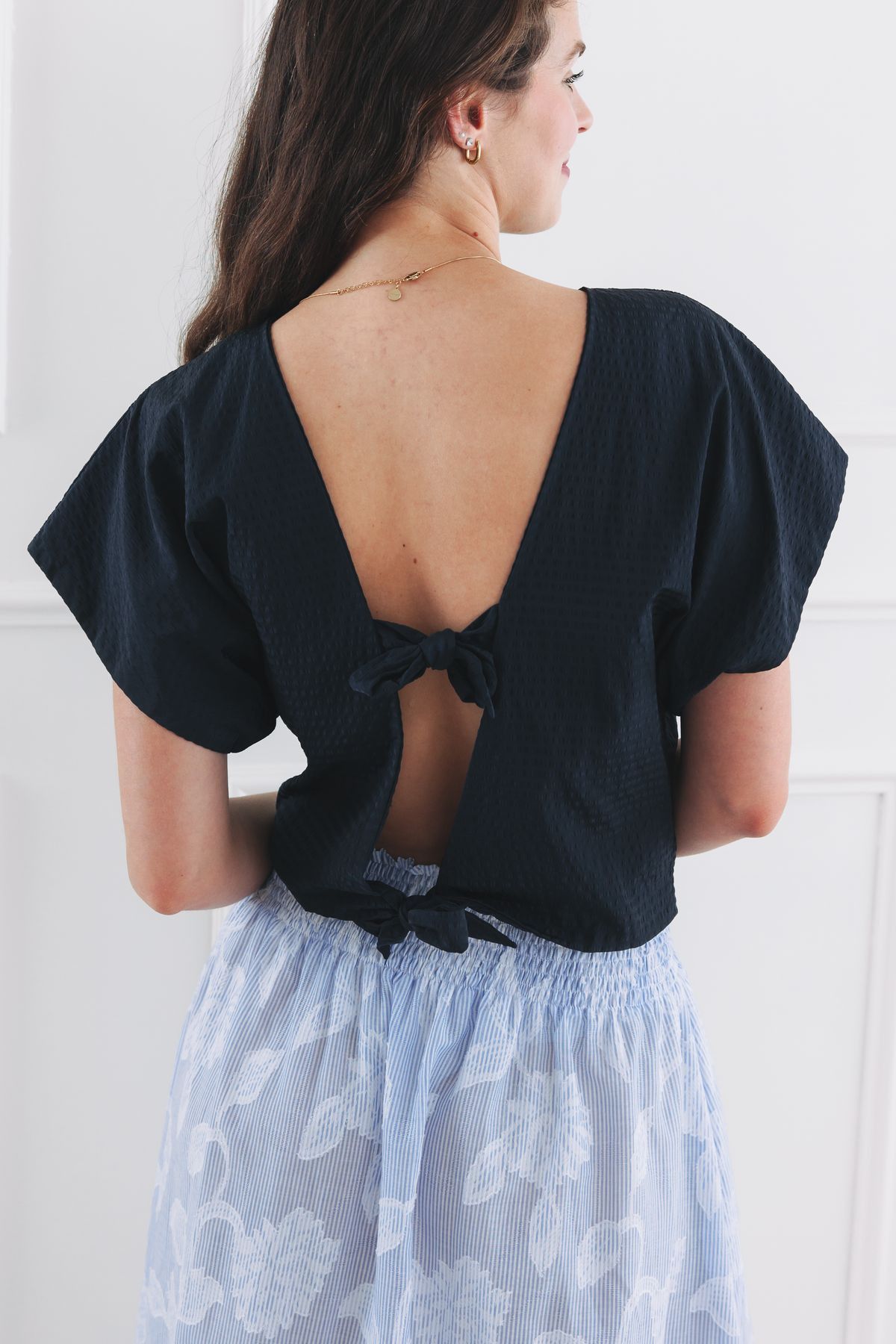 Top Juste Navy