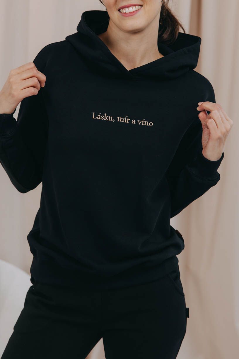 Mikina Iff Black Lásku