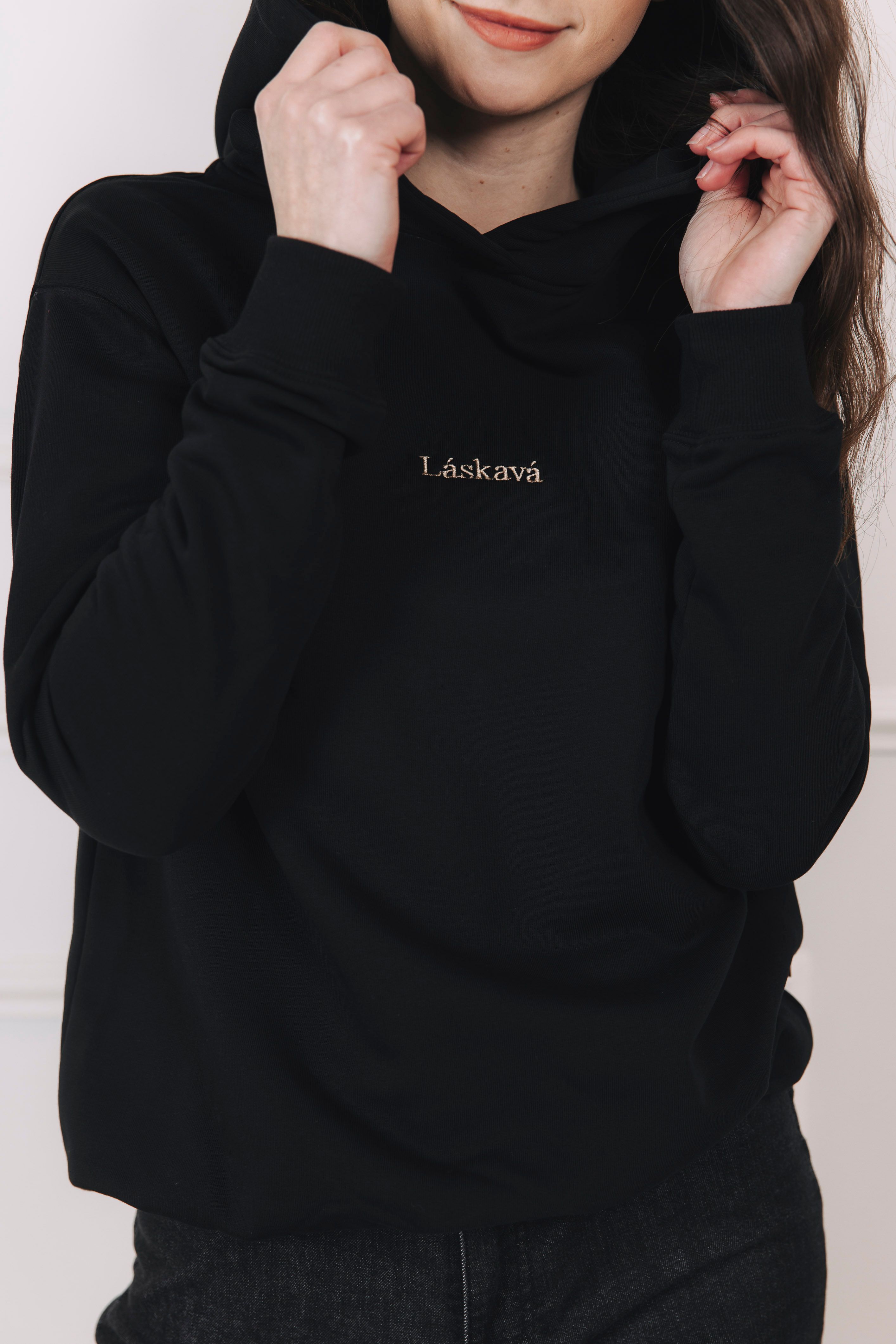 Mikina Iff Black Láskavá