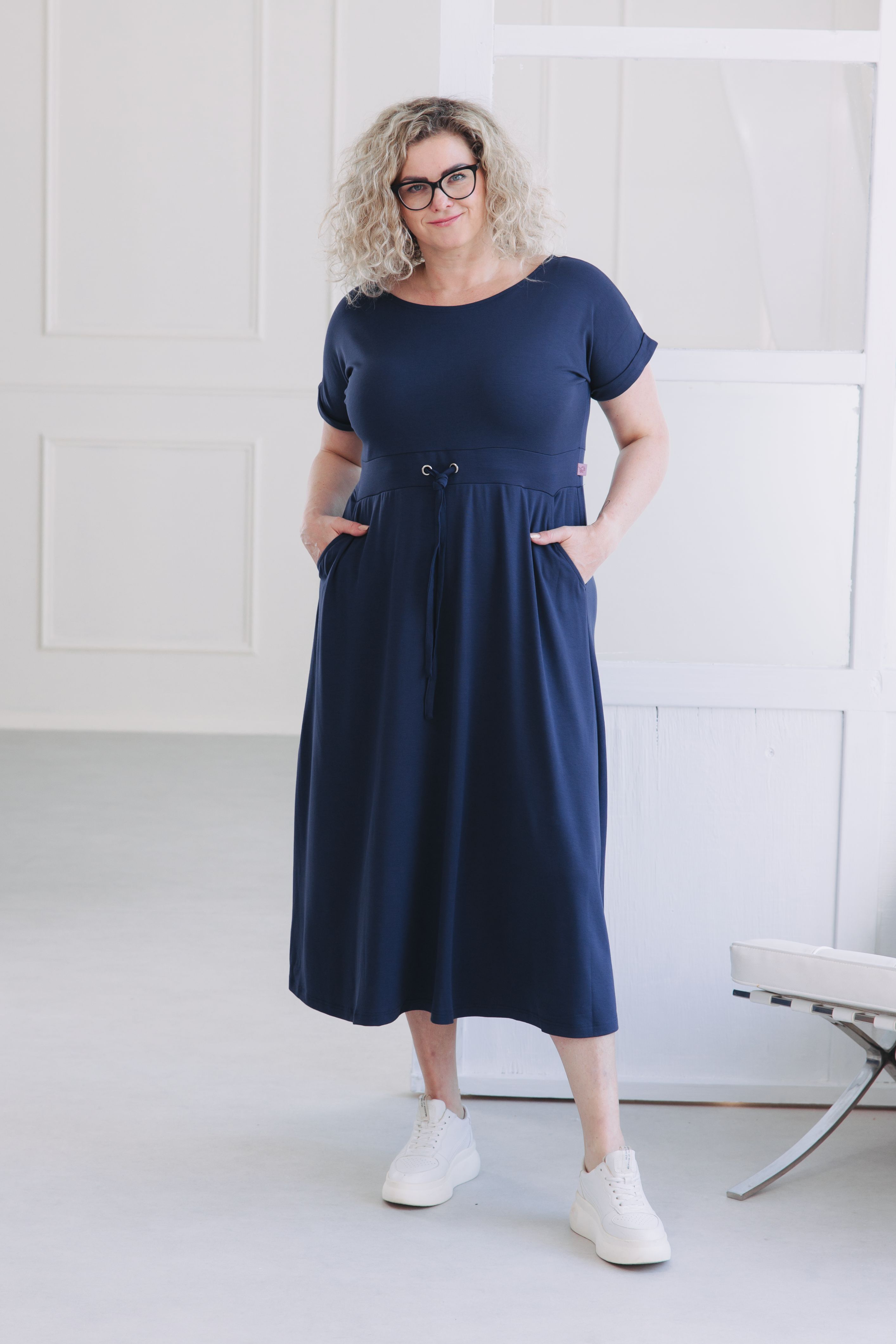 Šaty Audrey Navy Plus