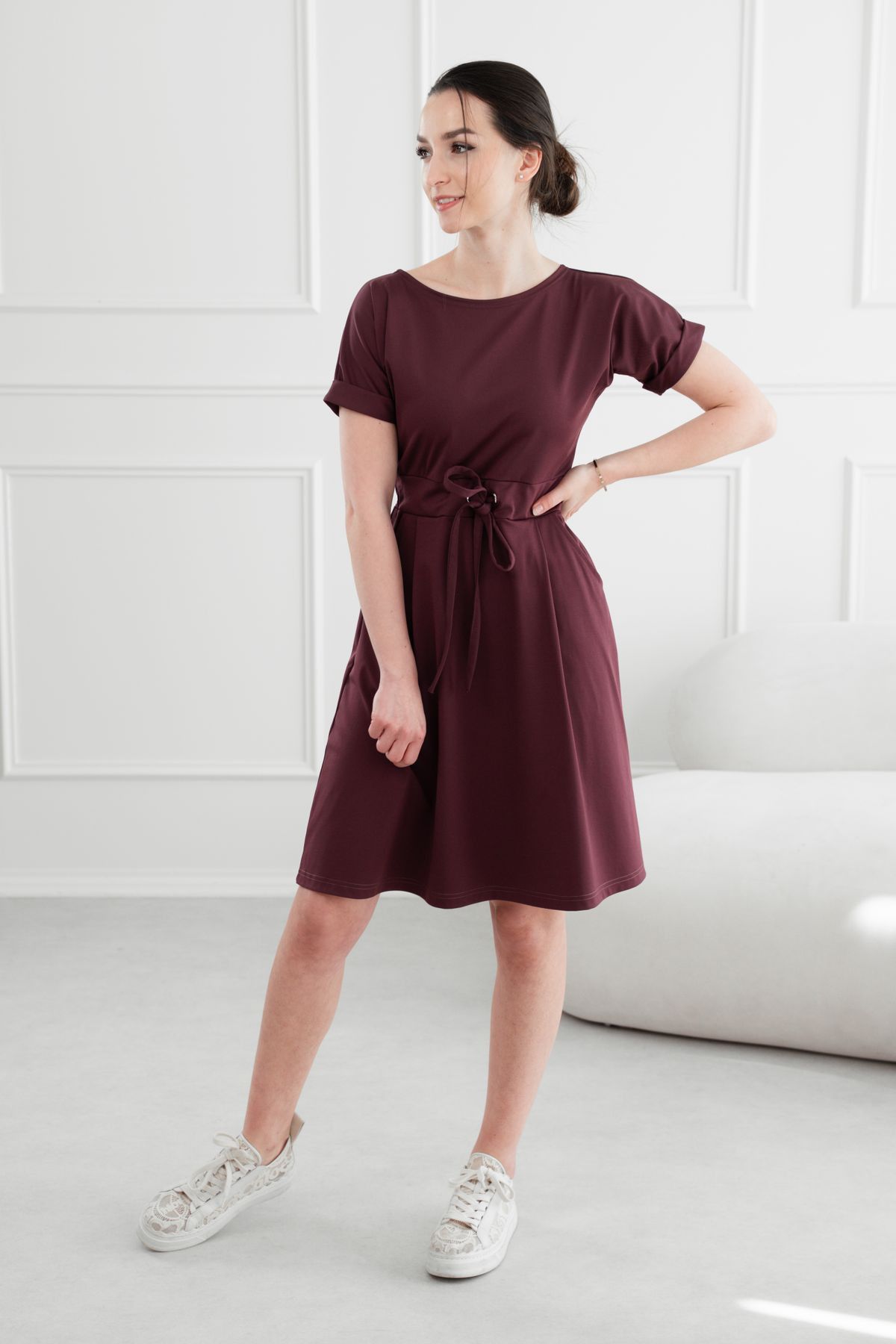 Šaty Audrey Short Bordo