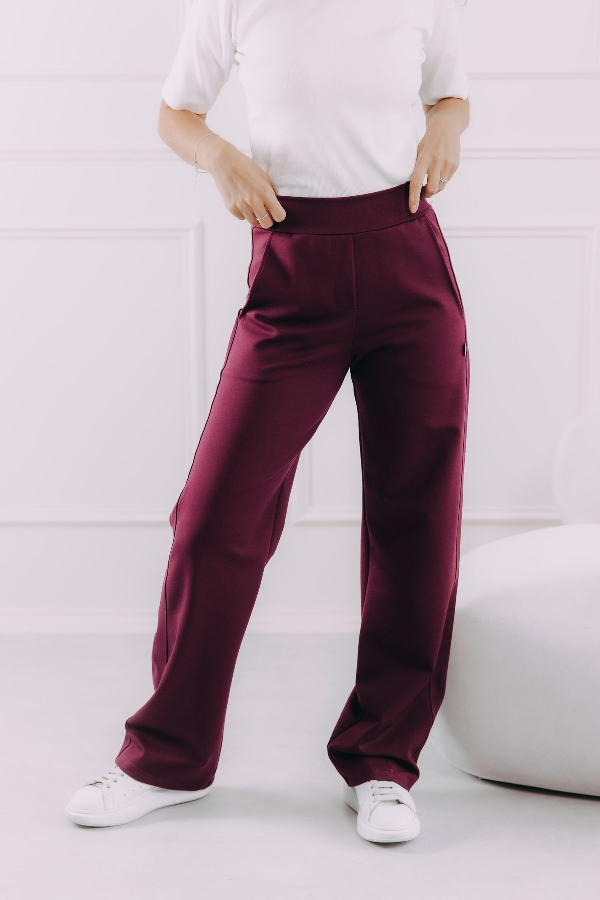Kalhoty Zen Bordo