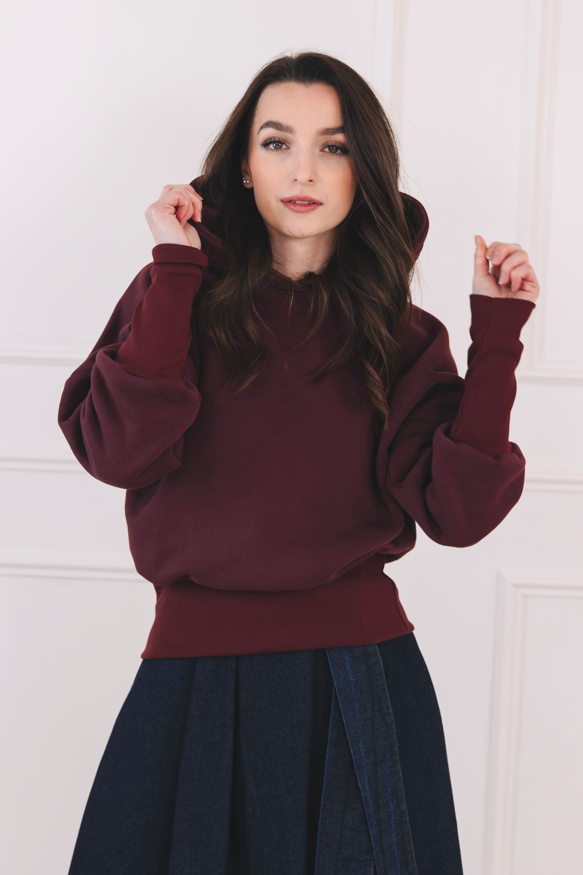 Mikina Safiya Bordo