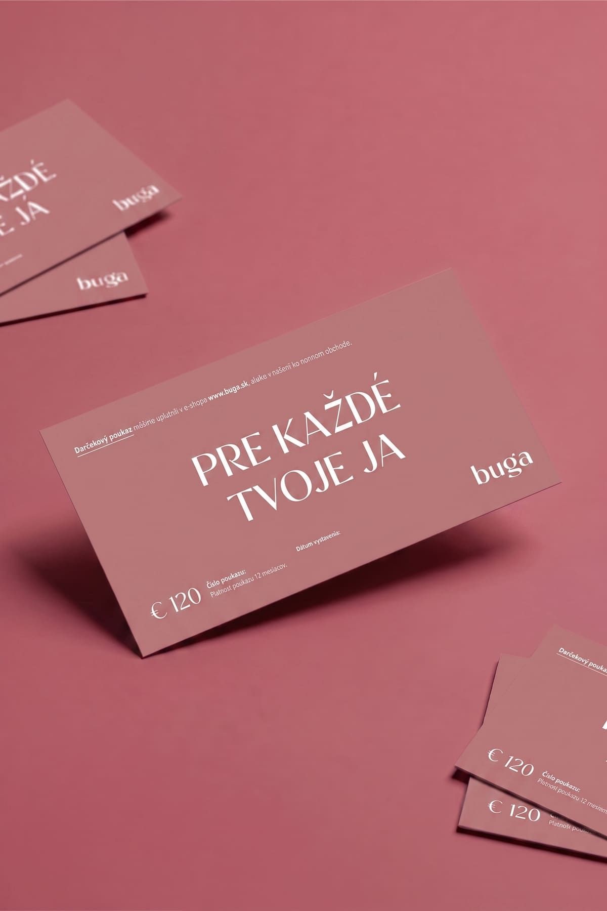 Tlačený darčekový poukaz 120 eur