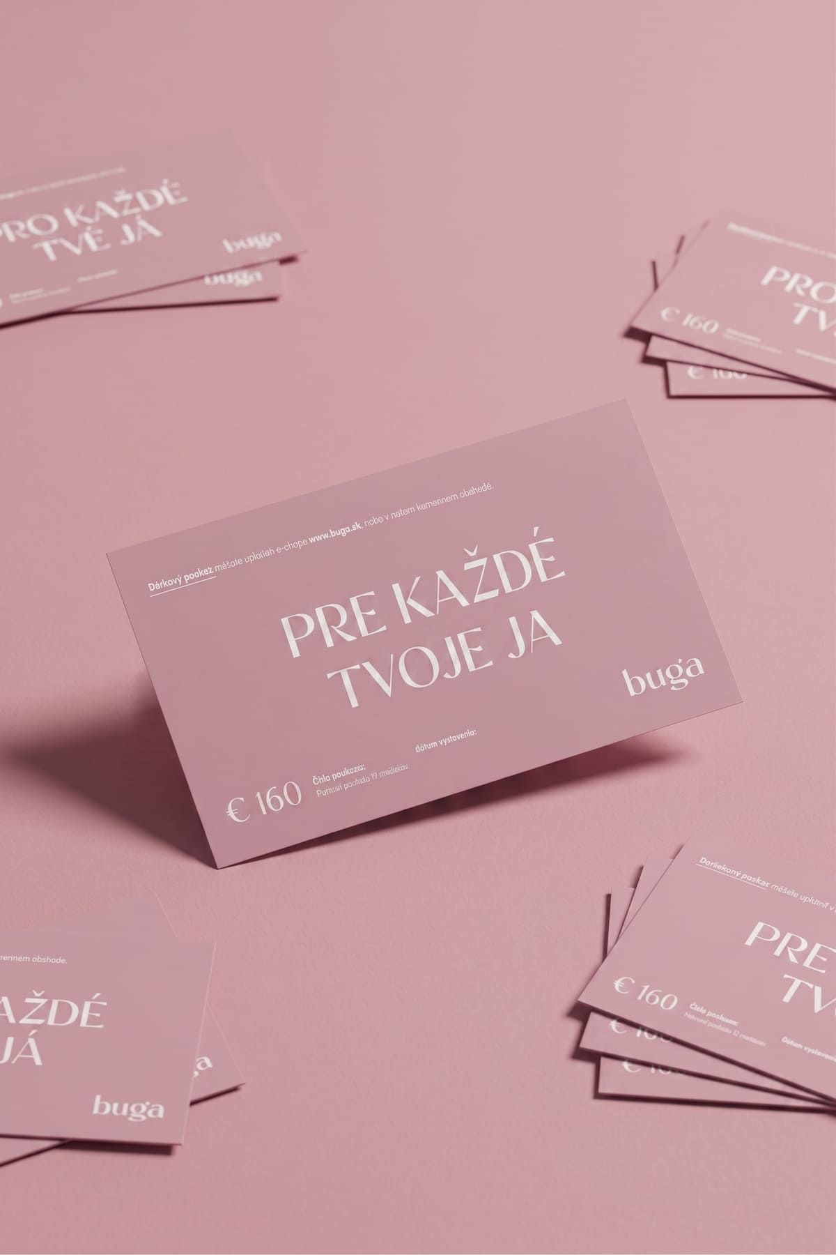 Tlačený darčekový poukaz 160 eur