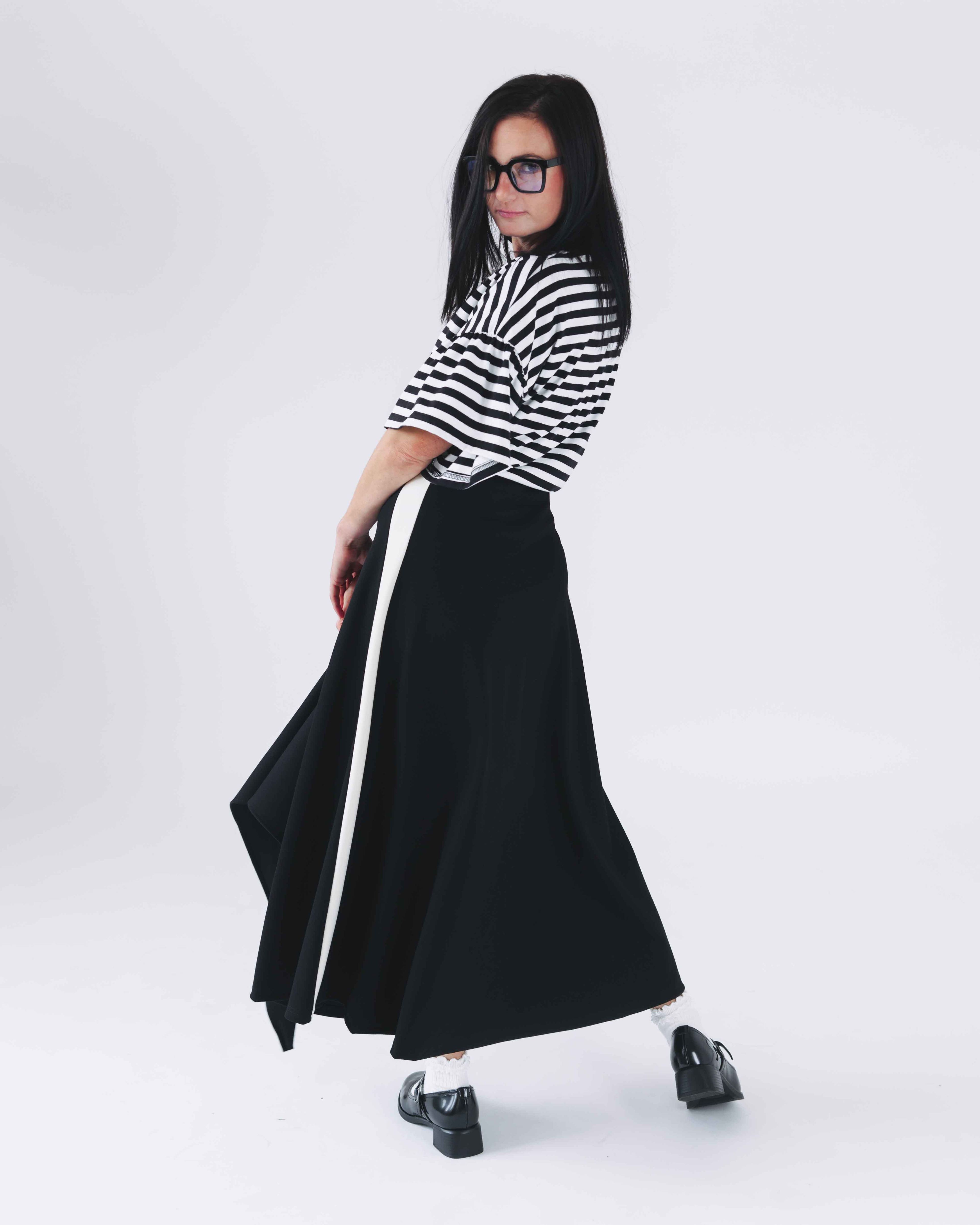 outfit černá sukně