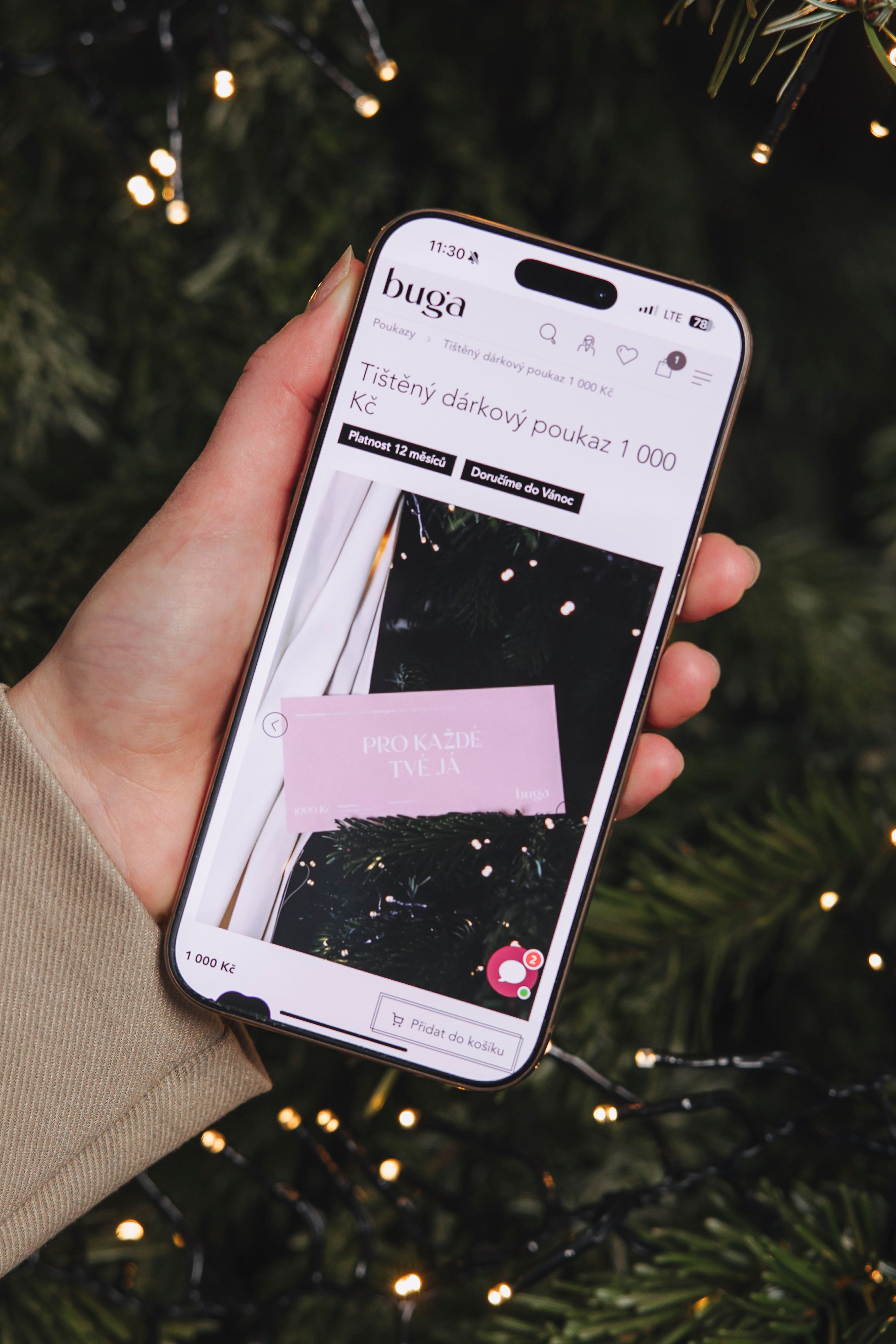 Elektronický dárkový poukaz 1 000 Kč