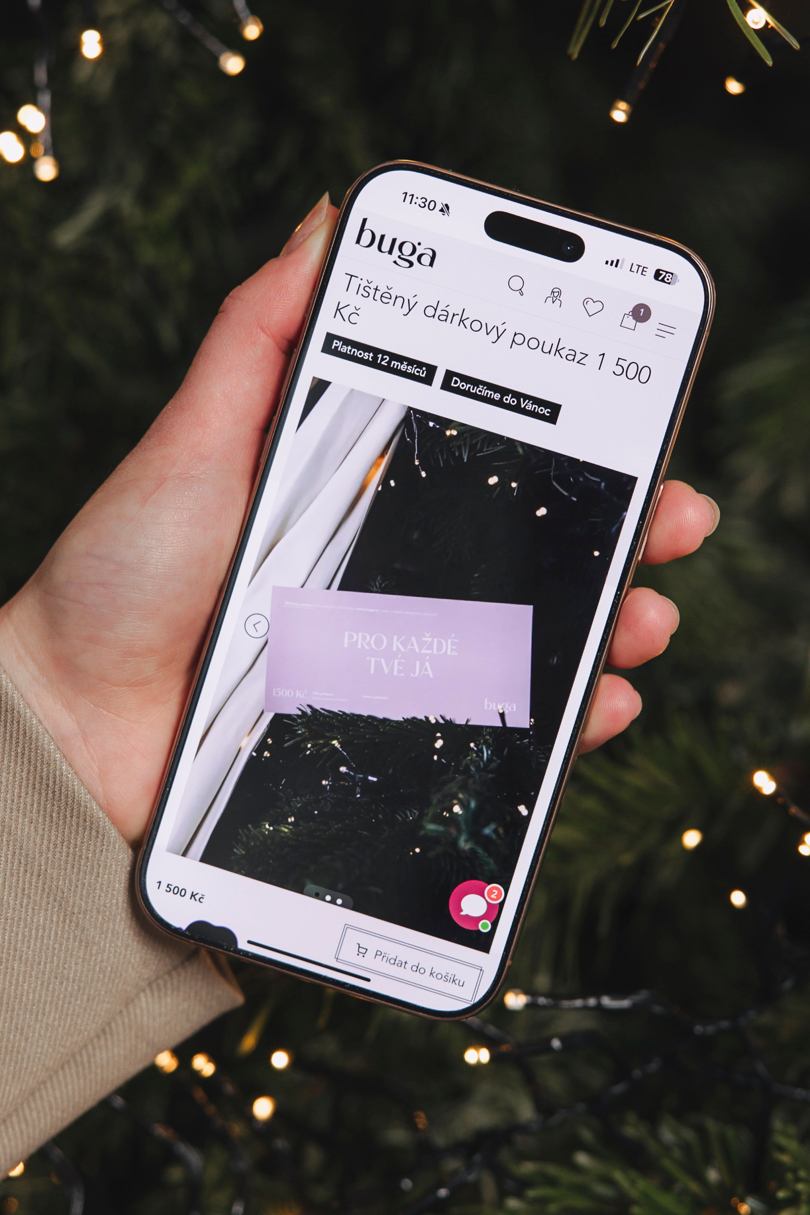 Elektronický dárkový poukaz 1 500 Kč