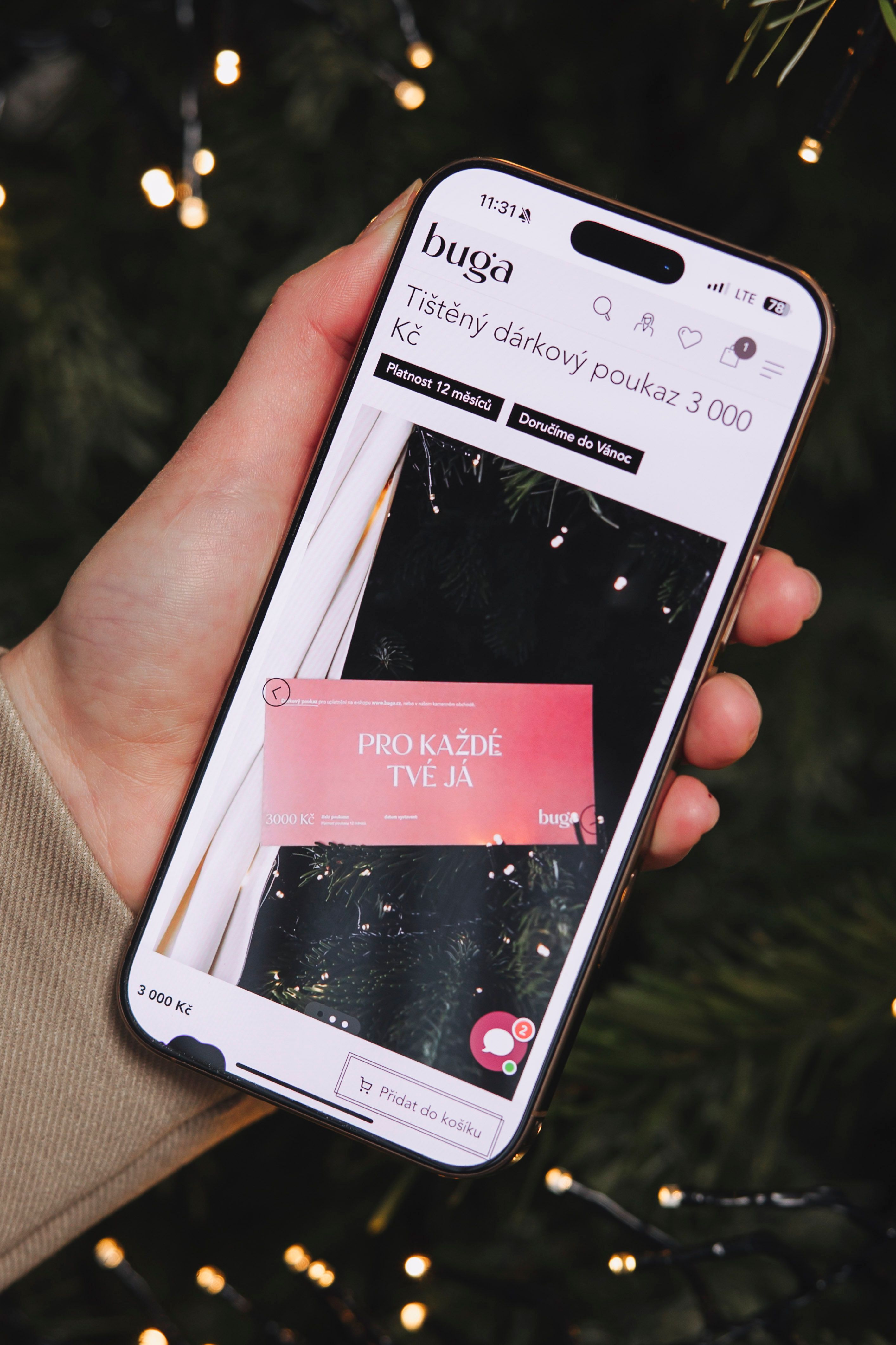 Elektronický dárkový poukaz 3 000 Kč