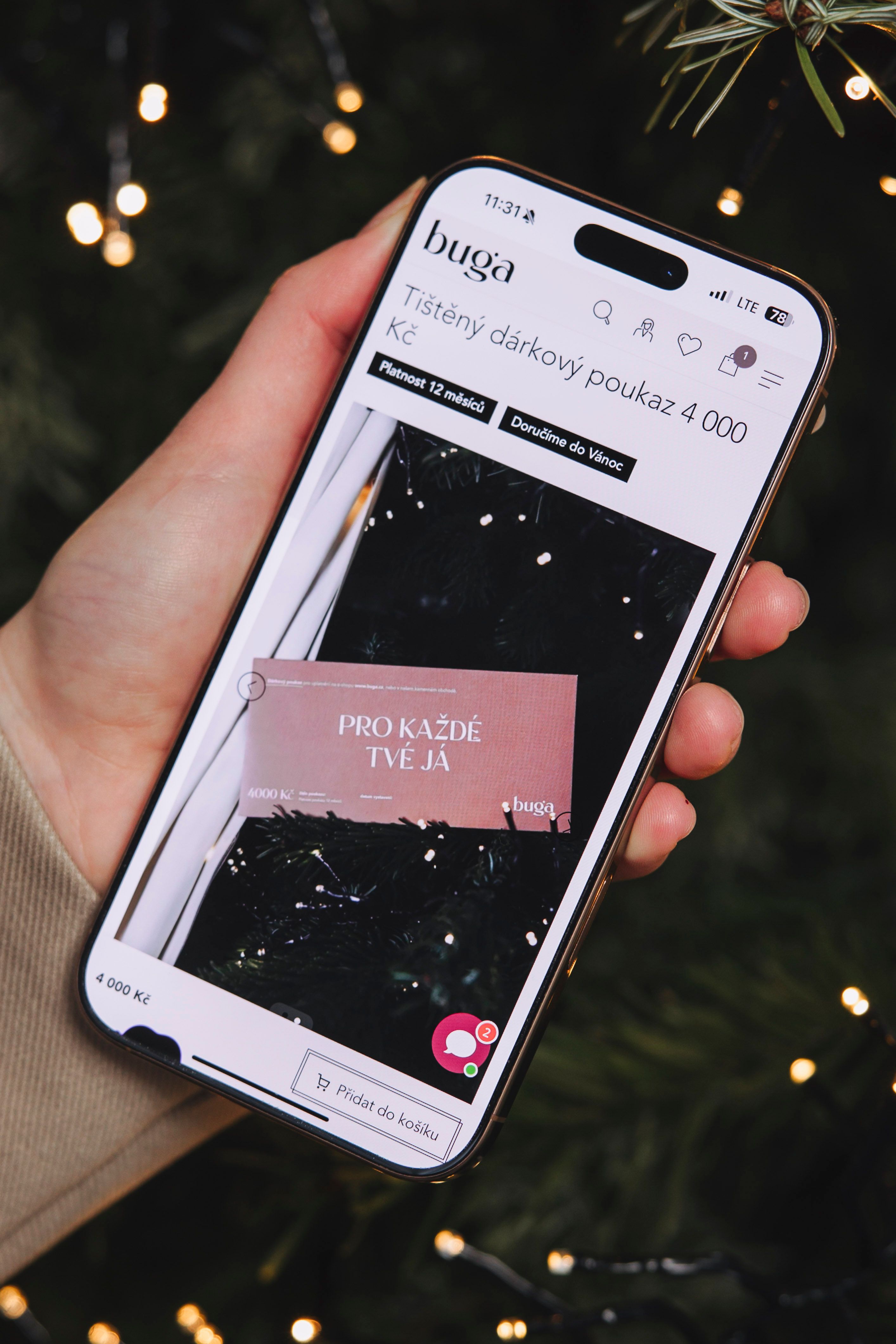 Elektronický dárkový poukaz 4 000 Kč