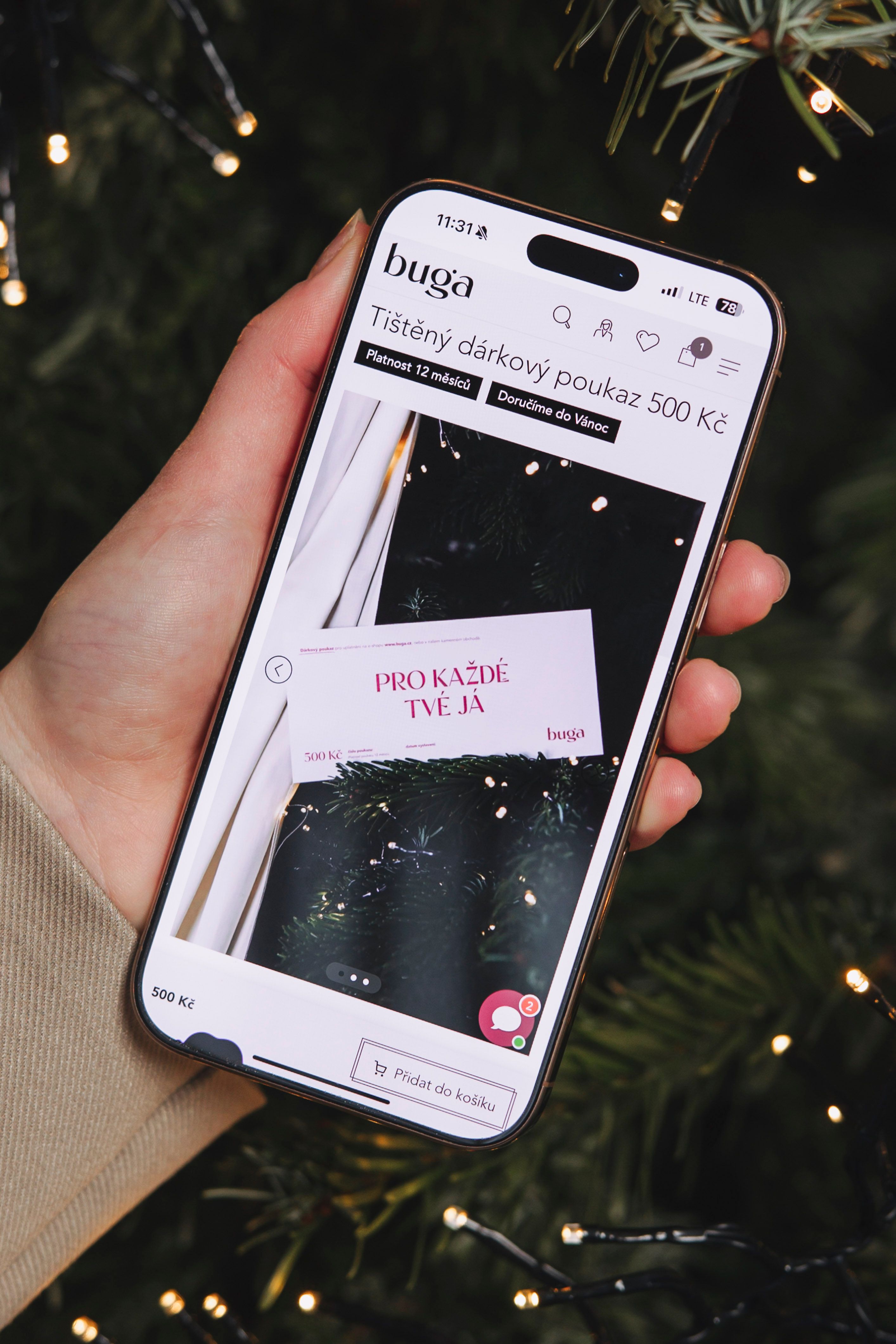 Elektronický dárkový poukaz 500 Kč