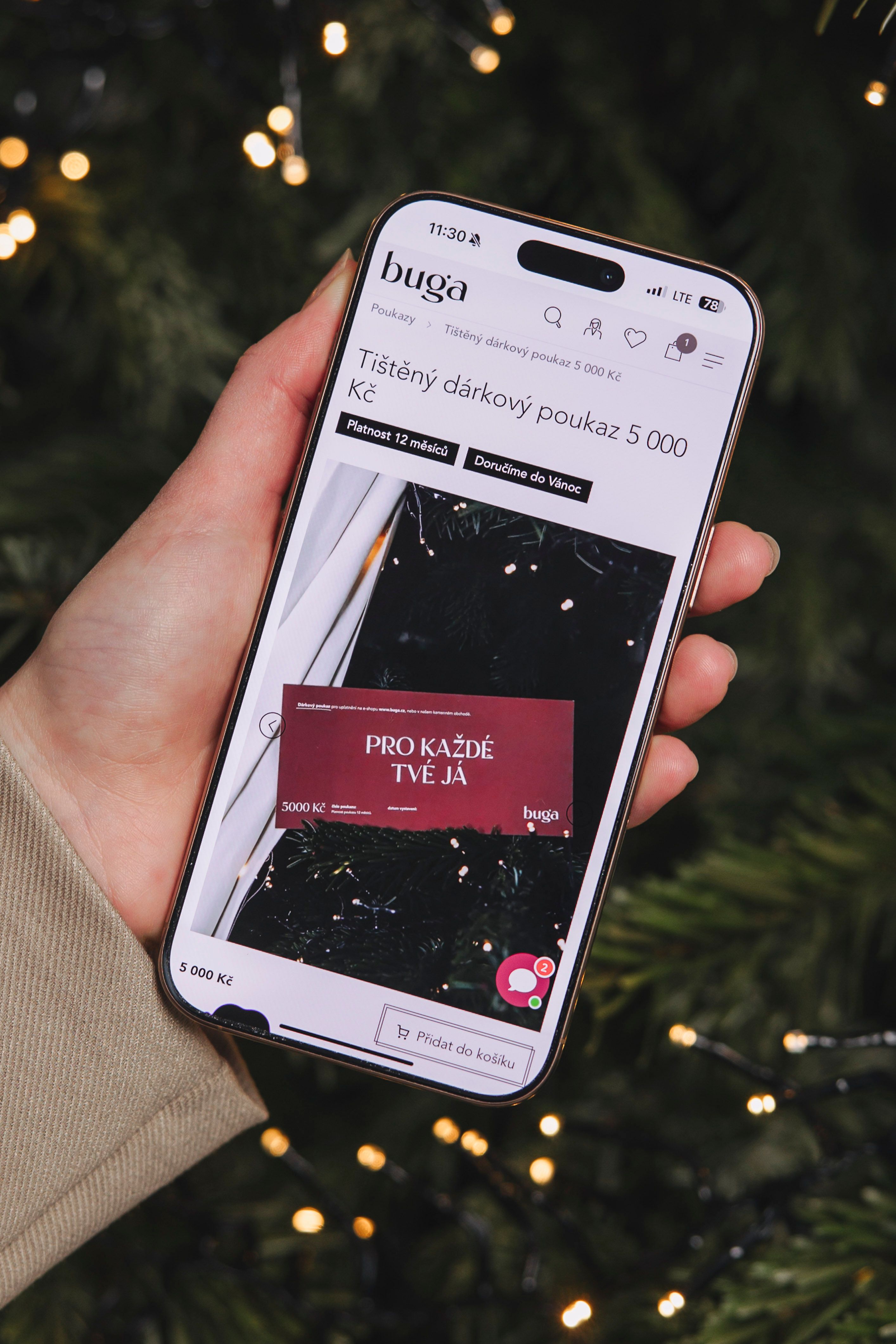 Elektronický dárkový poukaz 5000 Kč