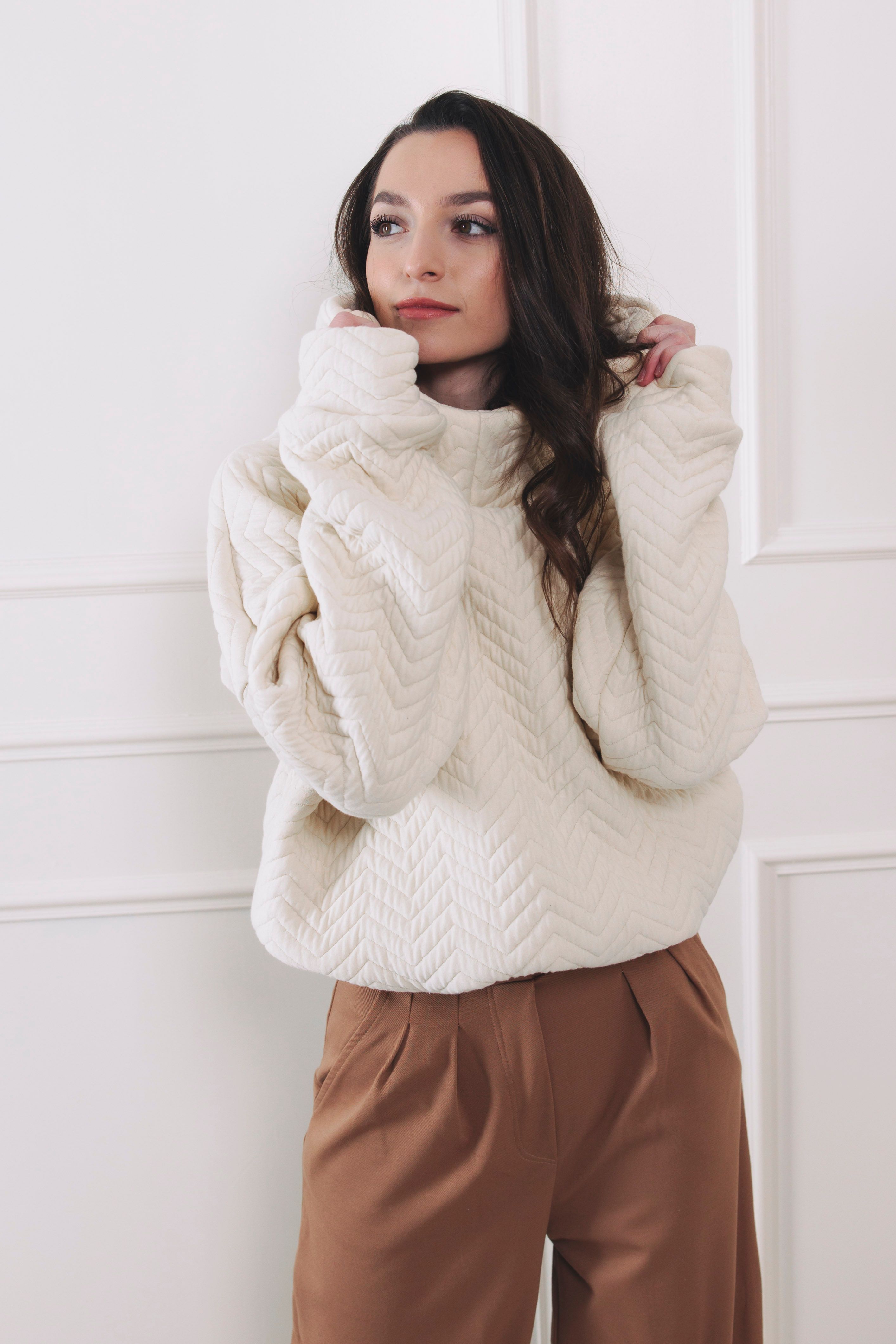 Mikina Moussa Creeme Pure